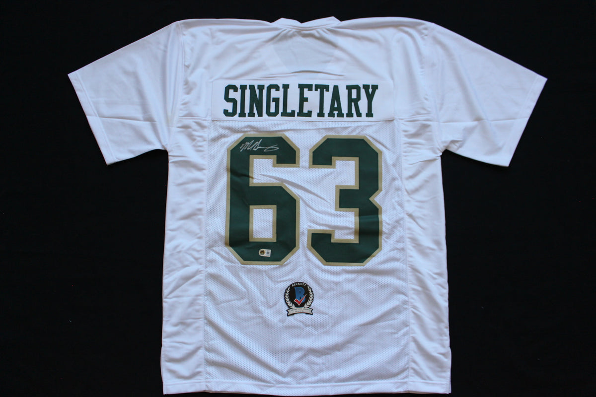 MIKE SINGLETARY BAYLOR BEARS SIGNED HOME JERSEY Chicago Bears BAS