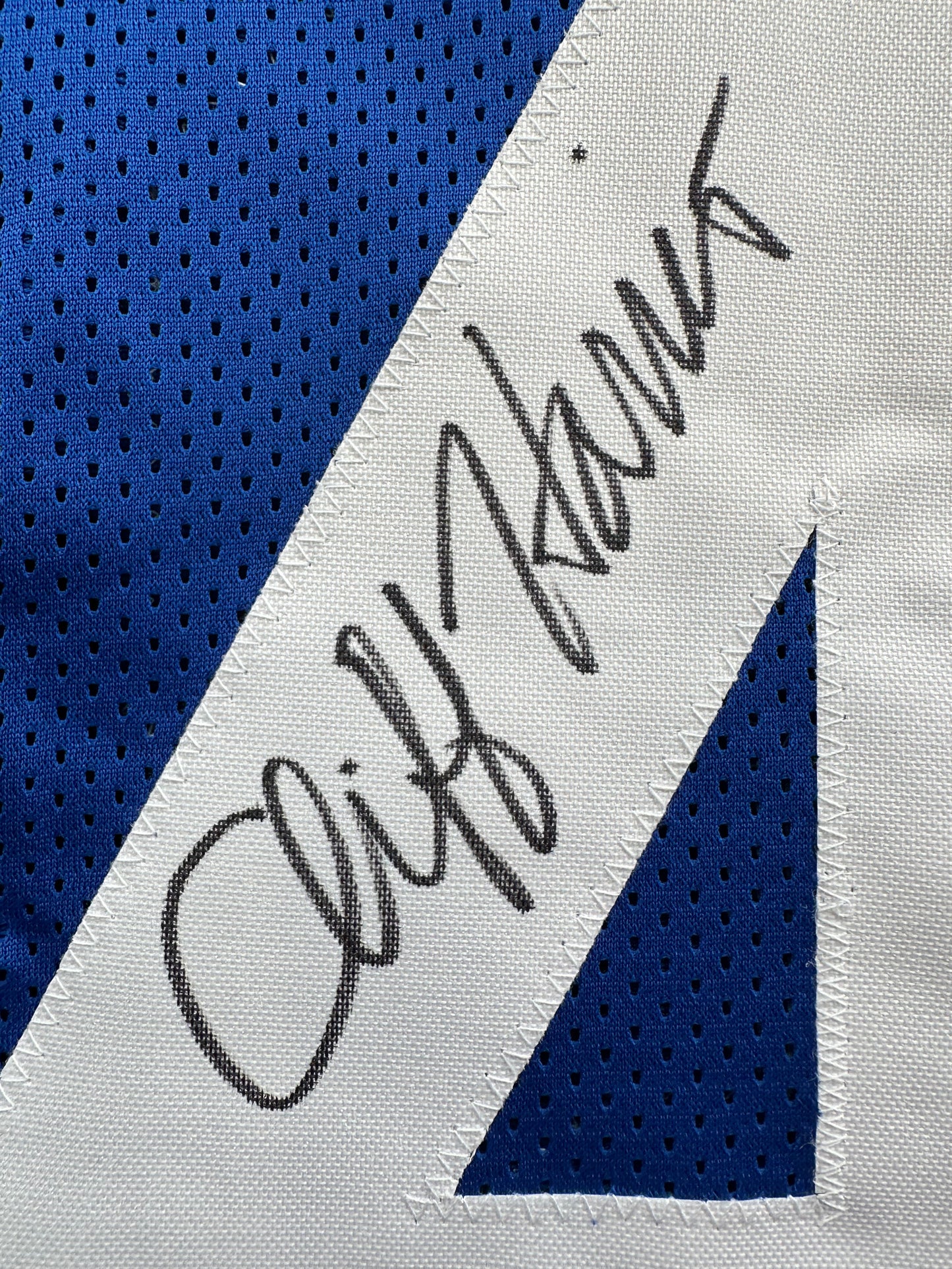 CLIFF HARRIS DALLAS COWBOYS SIGNED 2XL BLUE JERSEY BAS COA