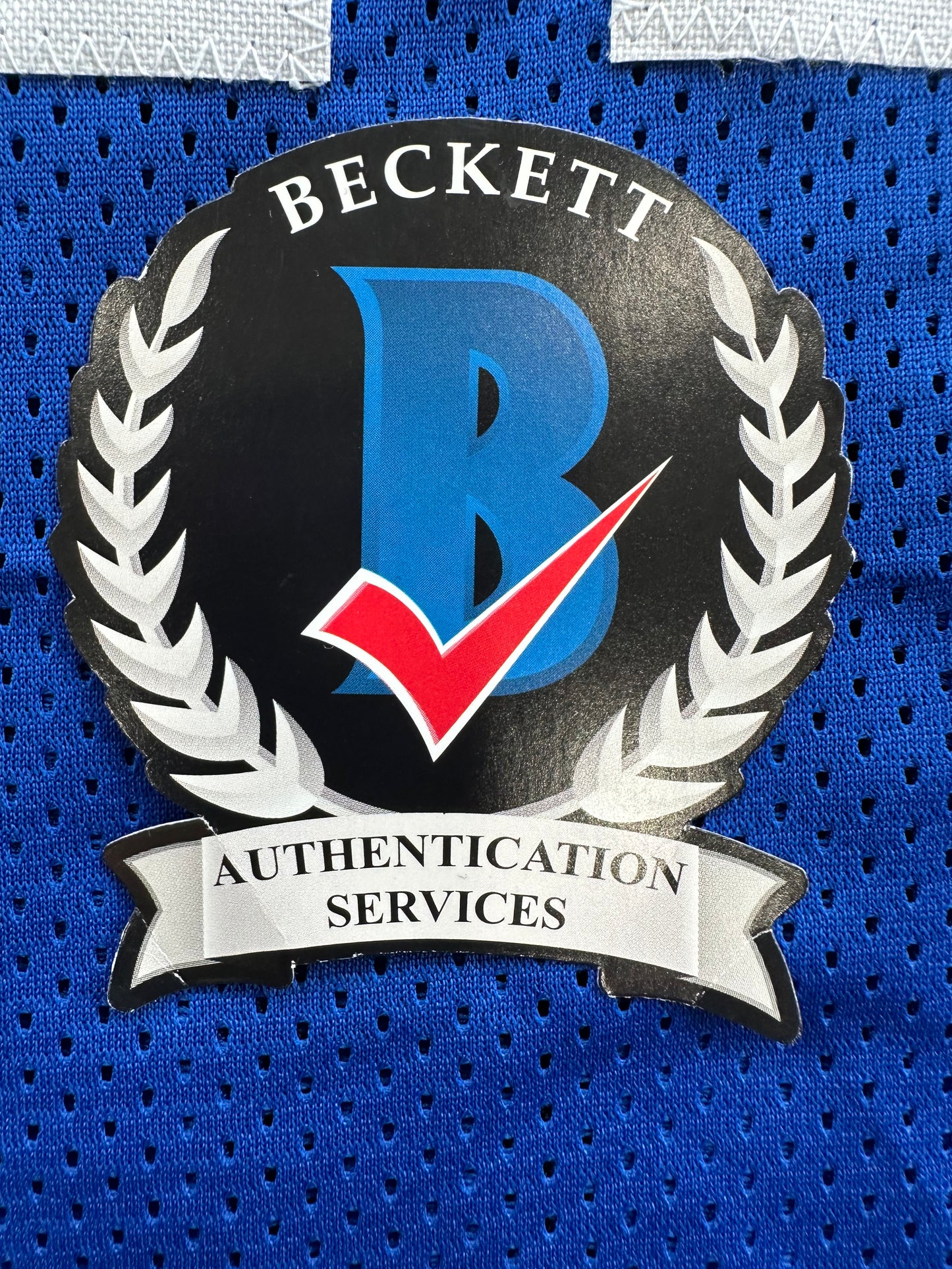 CLIFF HARRIS DALLAS COWBOYS SIGNED 2XL BLUE JERSEY BAS COA