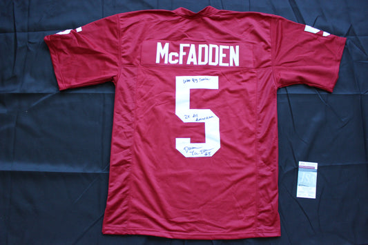 DARREN McFADDEN ARKANSAS RAZORBACKS SIGNED JERSEY w/WPS 2xAllAmerican JSA
