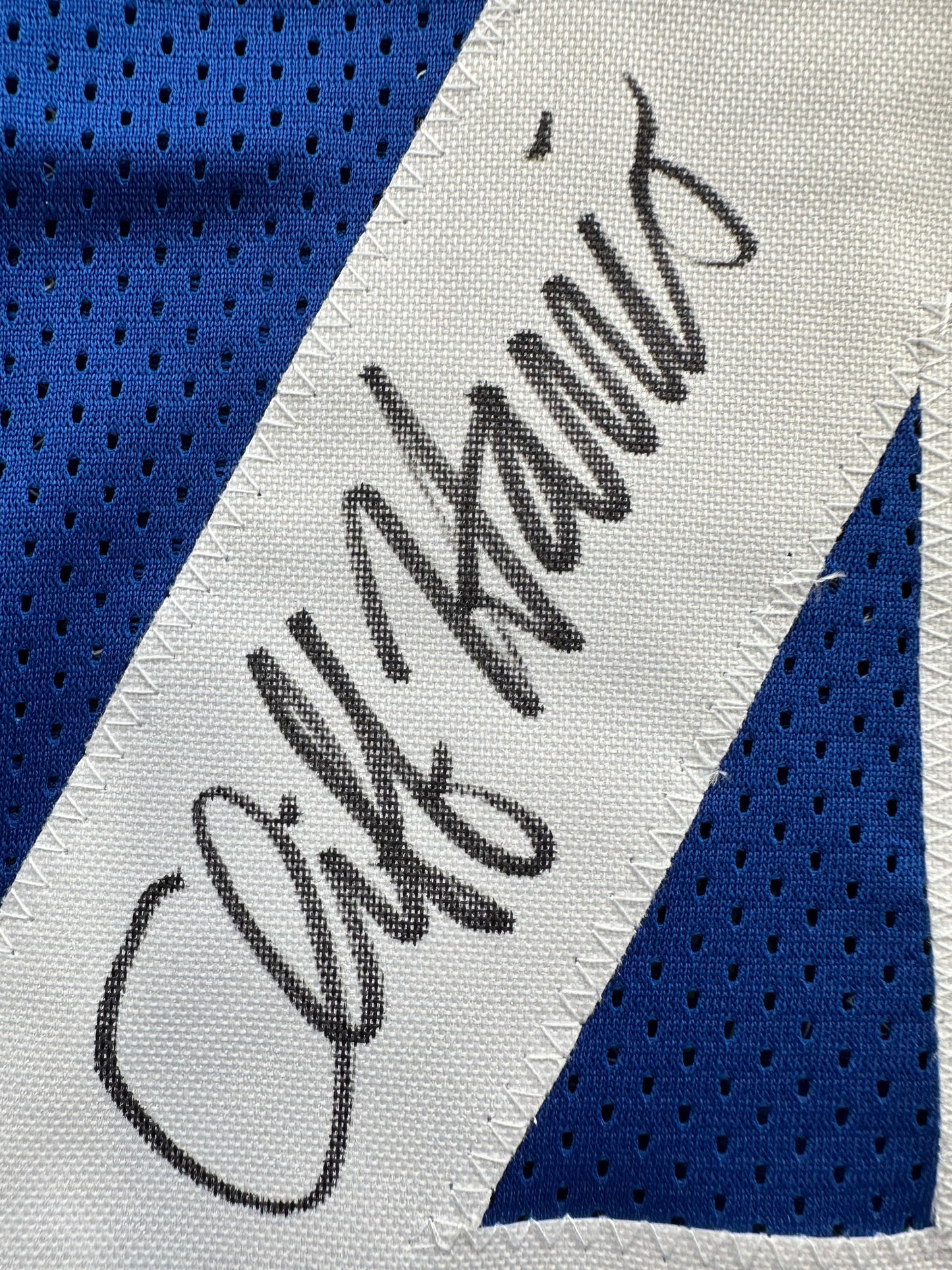 CLIFF HARRIS DALLAS COWBOYS SIGNED 2XL BLUE JERSEY BAS COA