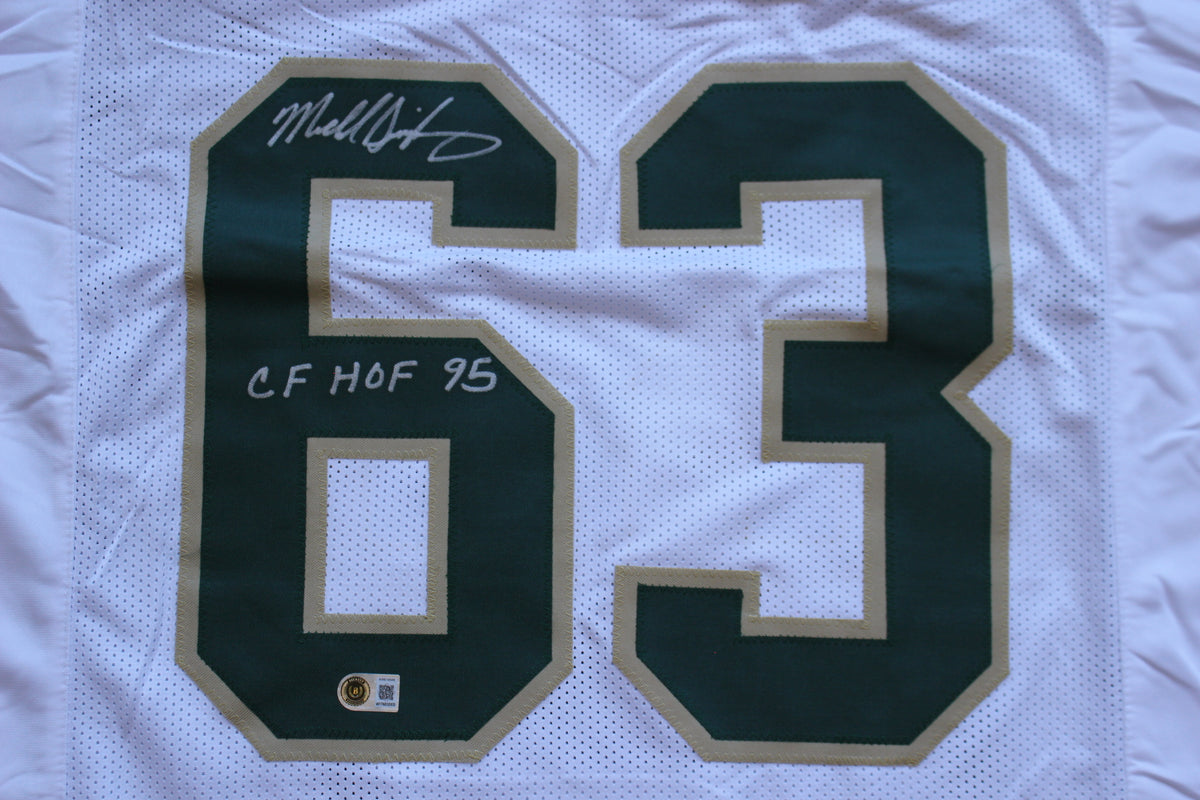 MIKE SINGLETARY BAYLOR BEARS SIGNED HOME JERSEY w/CFHOF95 Bears BAS
