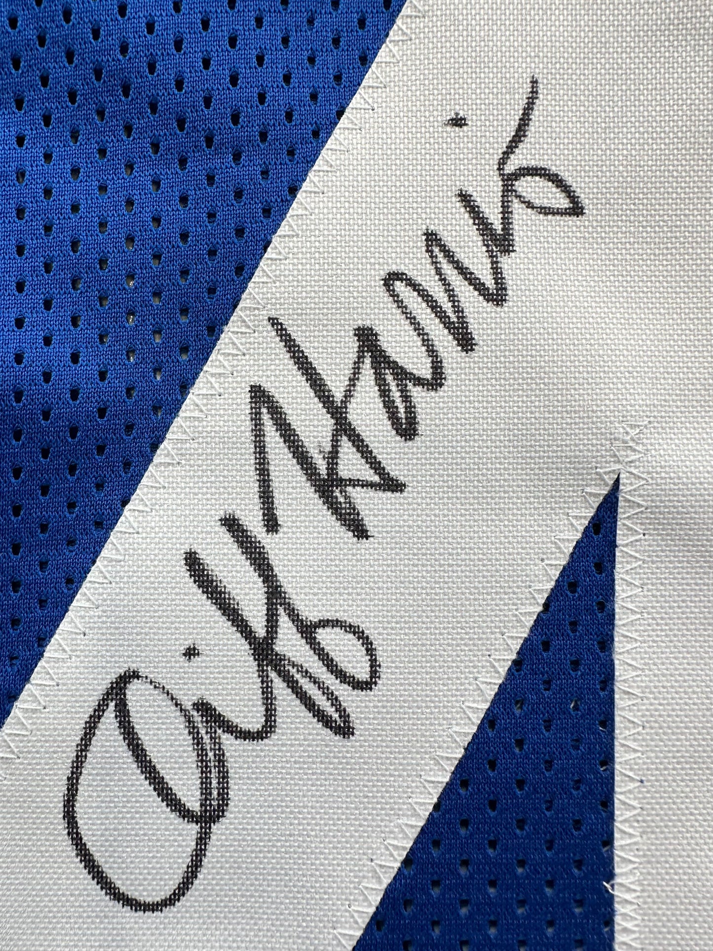 CLIFF HARRIS DALLAS COWBOYS SIGNED 2XL BLUE JERSEY BAS COA