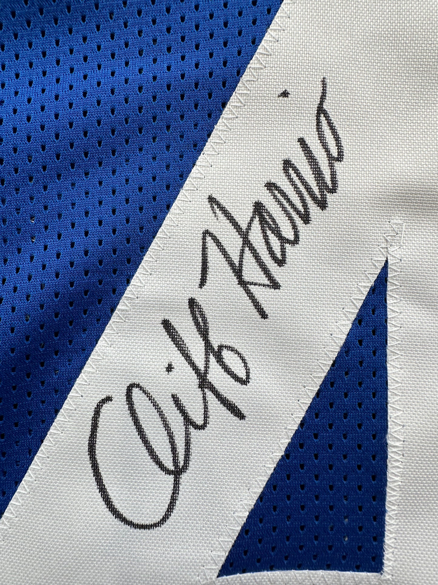 CLIFF HARRIS DALLAS COWBOYS SIGNED 2XL BLUE JERSEY BAS COA