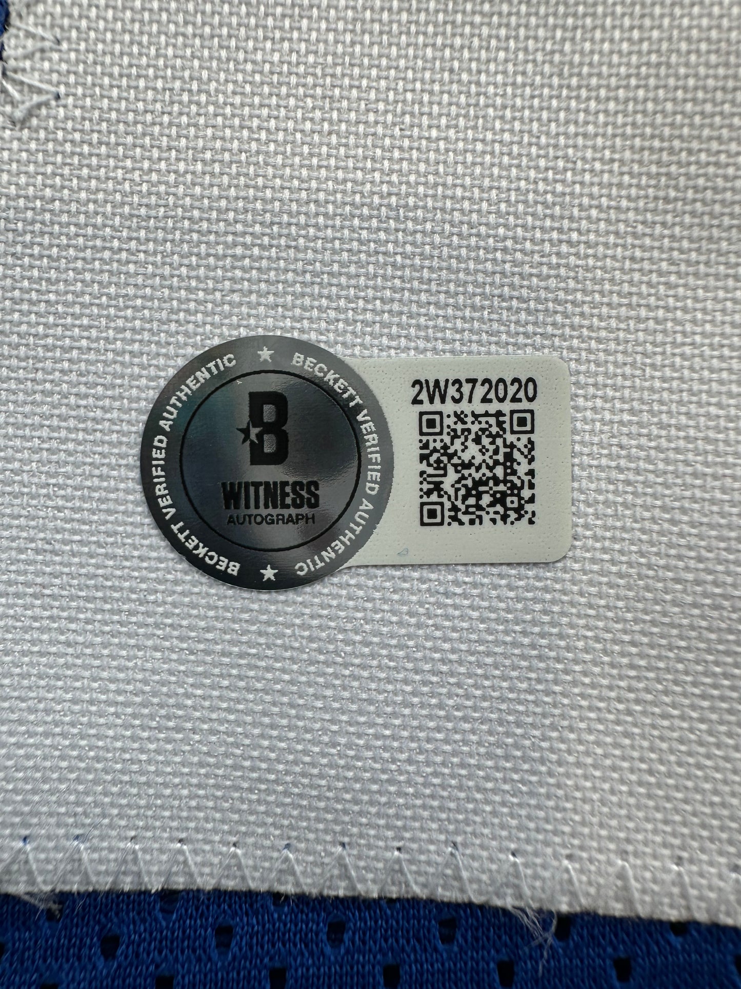 CLIFF HARRIS DALLAS COWBOYS SIGNED 2XL BLUE JERSEY BAS COA