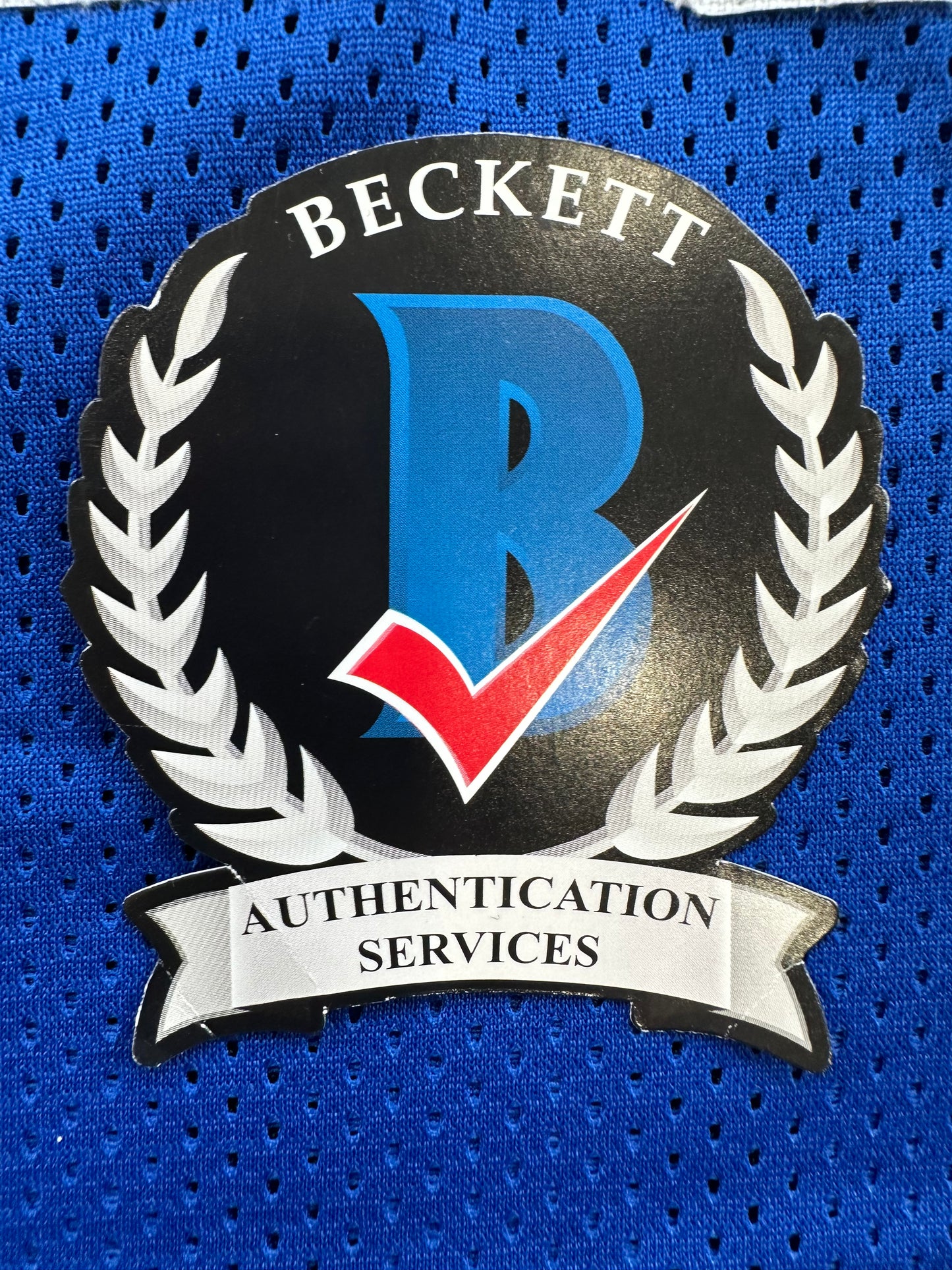 CLIFF HARRIS DALLAS COWBOYS SIGNED 2XL BLUE JERSEY BAS COA