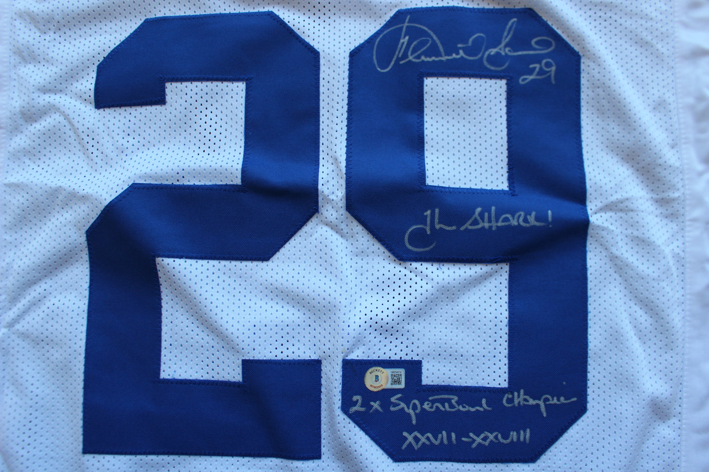 KENNETH KENNY GANT DALLAS COWBOYS SIGNED HOME JERSEY 2XL w/INSCs BAS COA