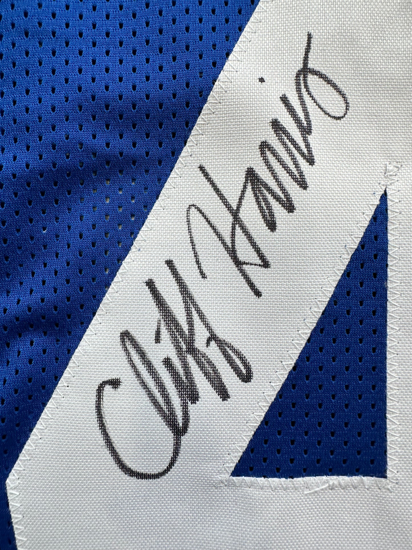 CLIFF HARRIS DALLAS COWBOYS SIGNED 3XL BLUE JERSEY BAS COA