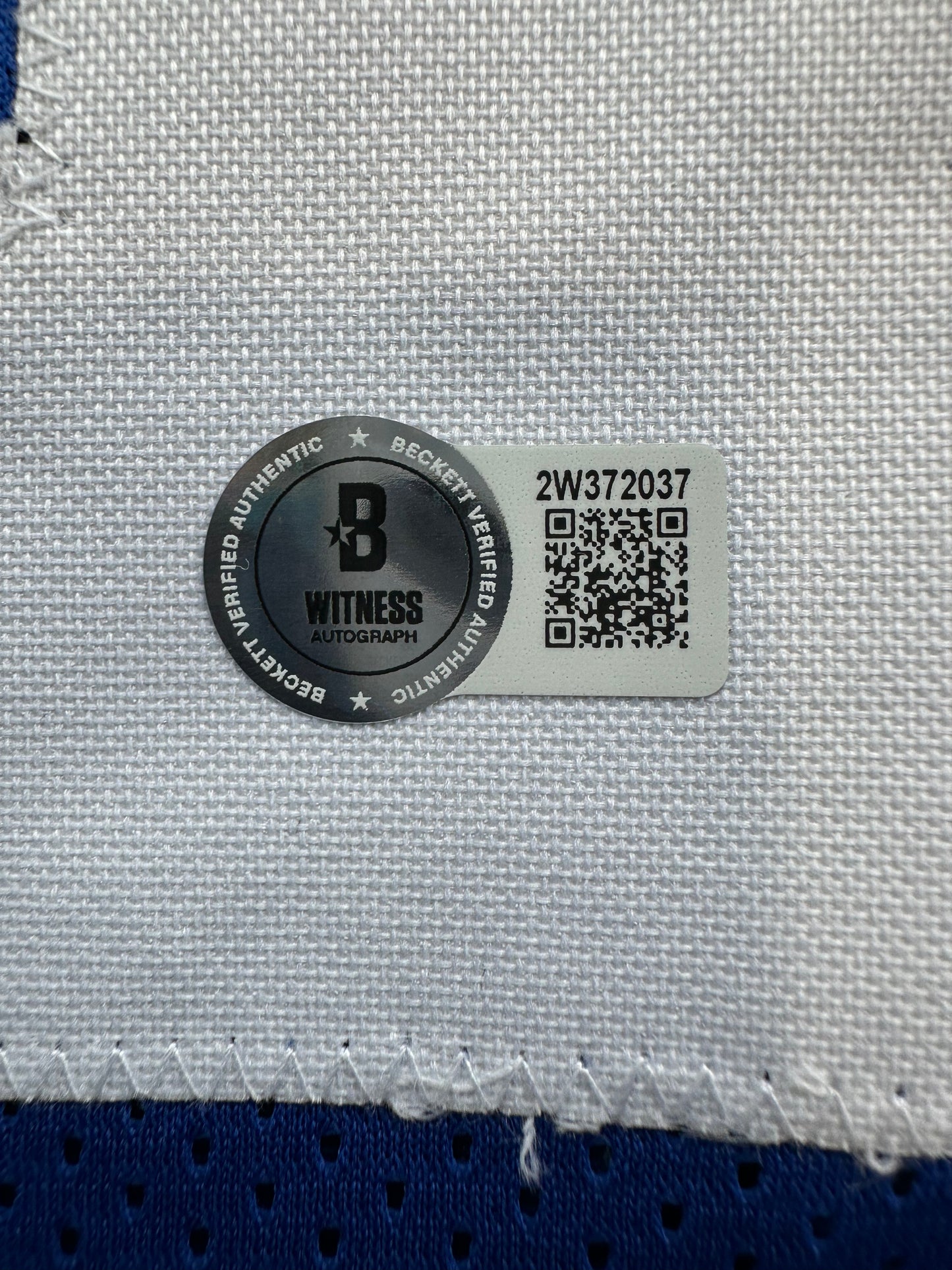 CLIFF HARRIS DALLAS COWBOYS SIGNED 3XL BLUE JERSEY BAS COA