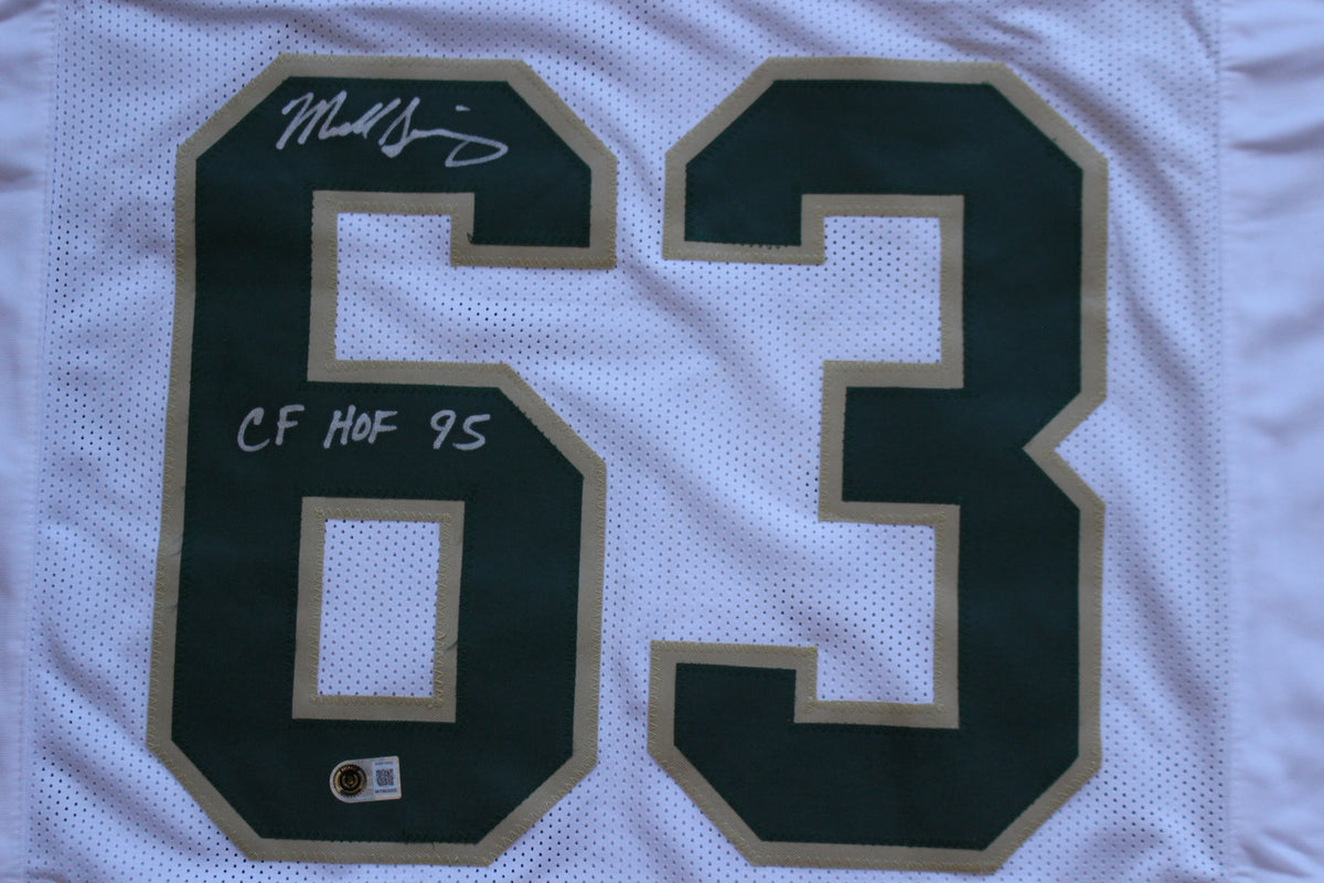 MIKE SINGLETARY BAYLOR BEARS SIGNED HOME JERSEY w/CFHOF95 Bears BAS