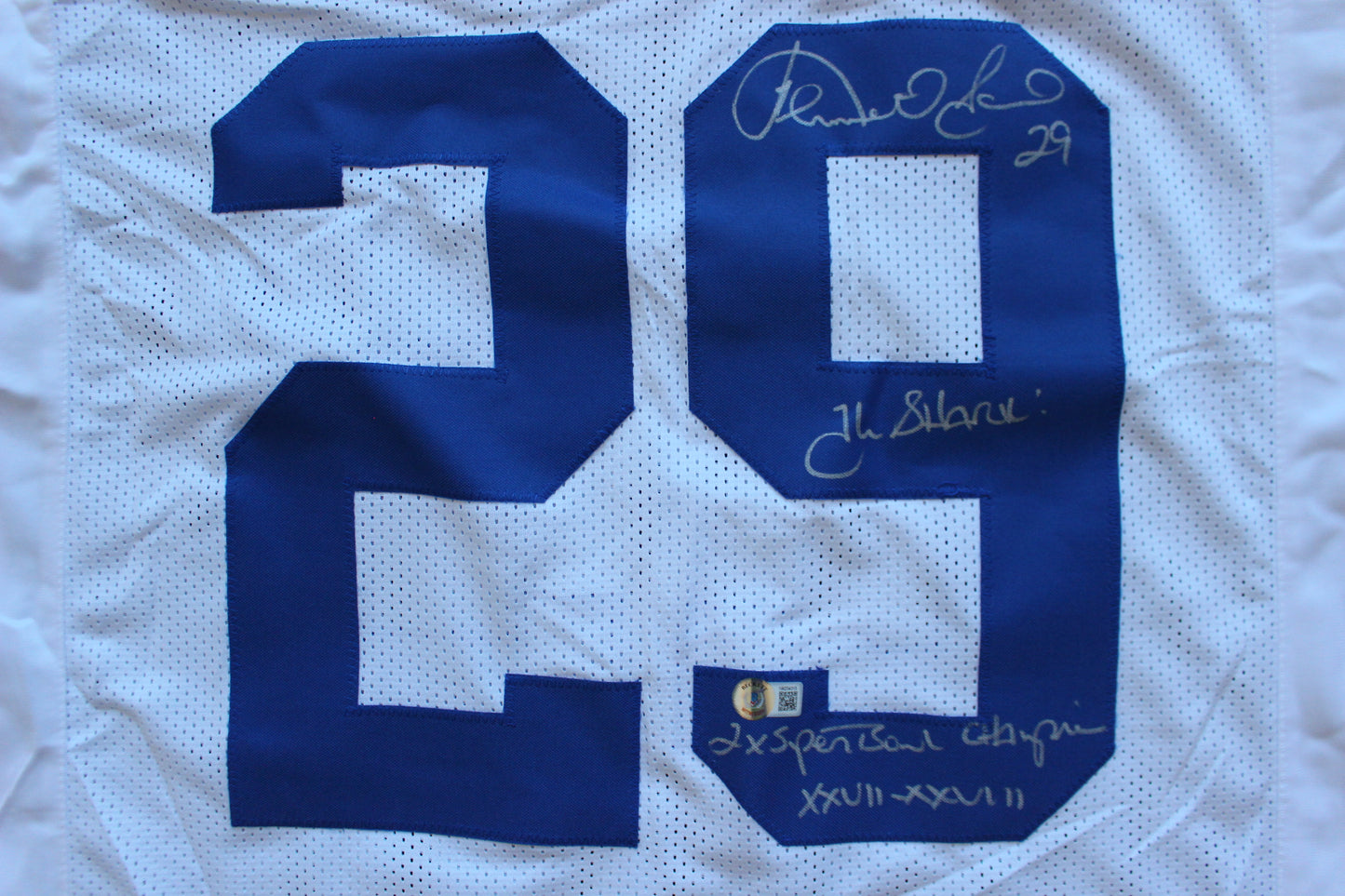 KENNETH KENNY GANT DALLAS COWBOYS SIGNED HOME JERSEY 2XL w/INSCs BAS COA
