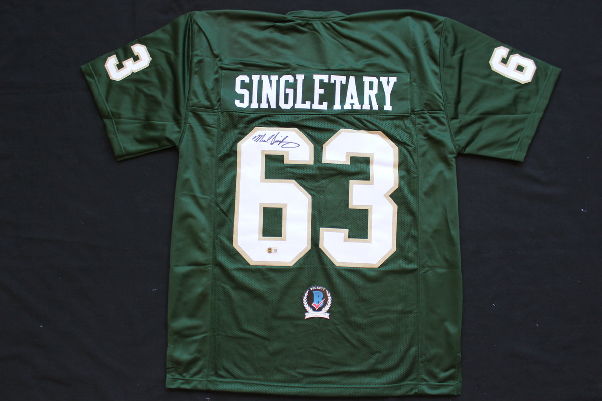 MIKE SINGLETARY BAYLOR BEARS SIGNED ROAD JERSEY Chicago Bears BAS