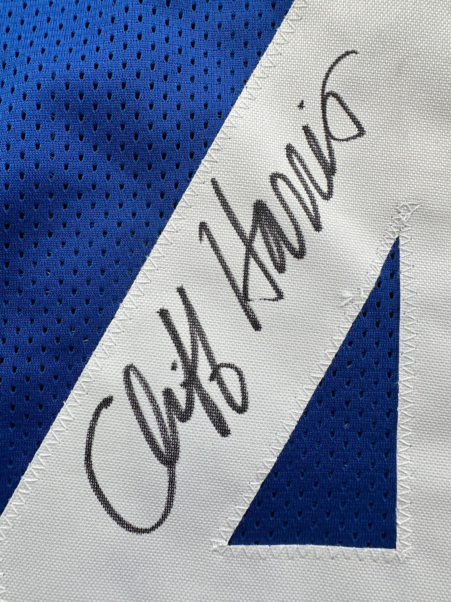 CLIFF HARRIS DALLAS COWBOYS SIGNED 3XL BLUE JERSEY BAS COA
