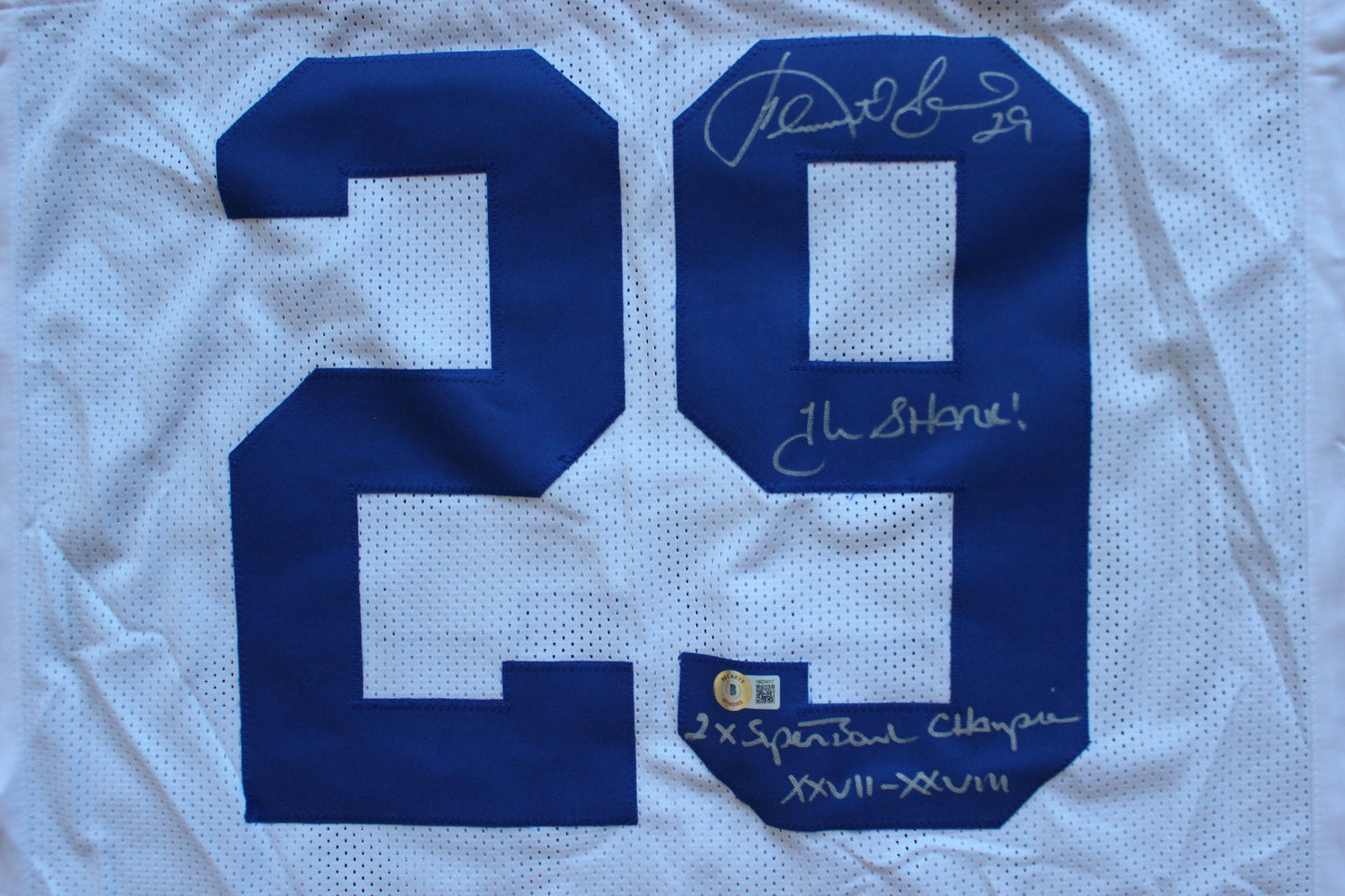 KENNETH KENNY GANT DALLAS COWBOYS SIGNED HOME JERSEY 3XL w/INSCs BAS COA
