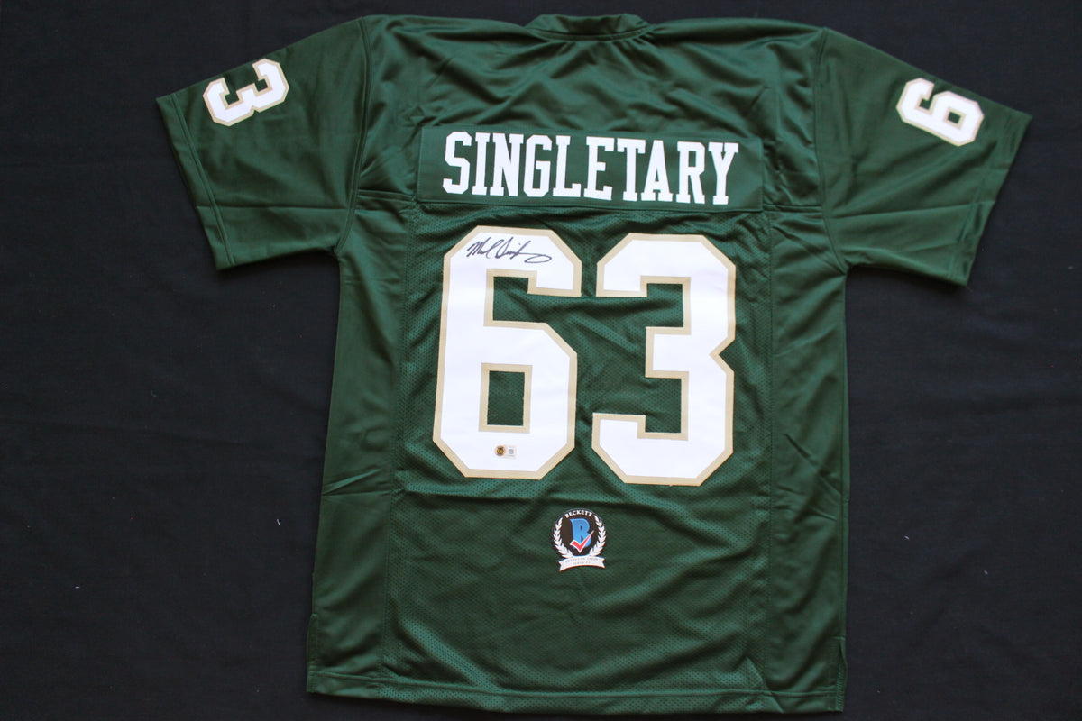 MIKE SINGLETARY BAYLOR BEARS SIGNED ROAD JERSEY Chicago Bears BAS