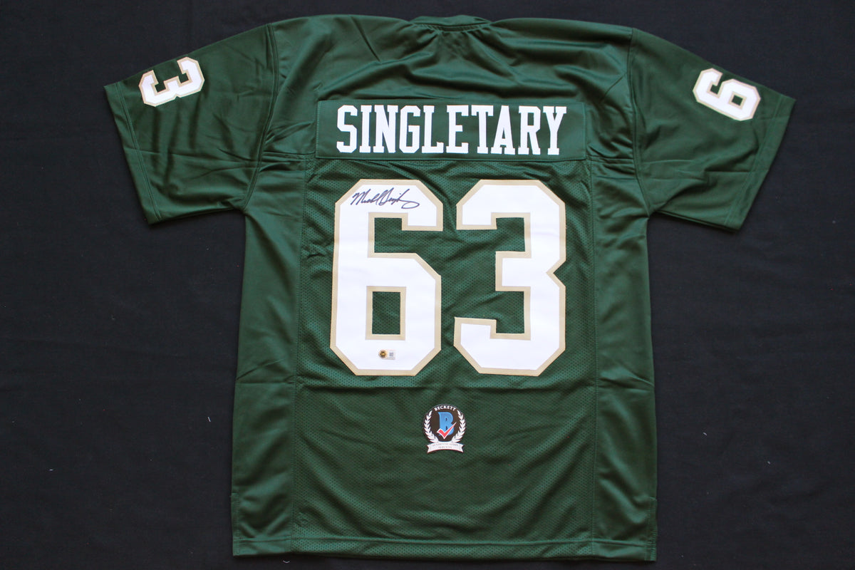MIKE SINGLETARY BAYLOR BEARS SIGNED ROAD JERSEY Chicago Bears BAS