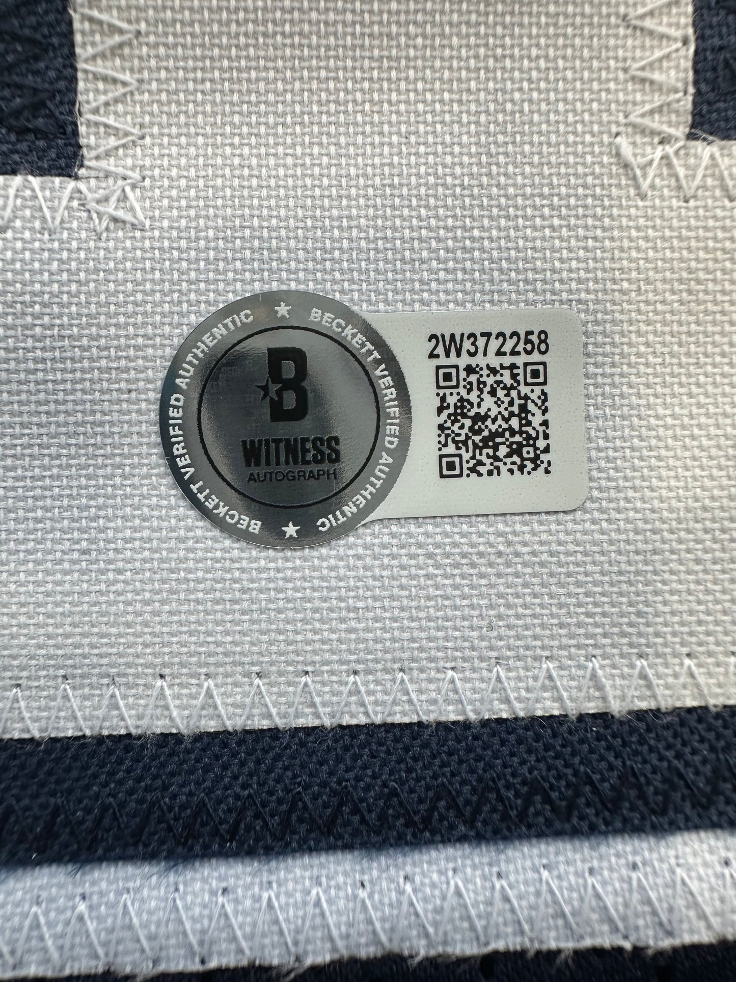 RANDY WHITE DALLAS COWBOYS SIGNED BLUE JERSEY w/HOF 94 INSCRIPTION BAS