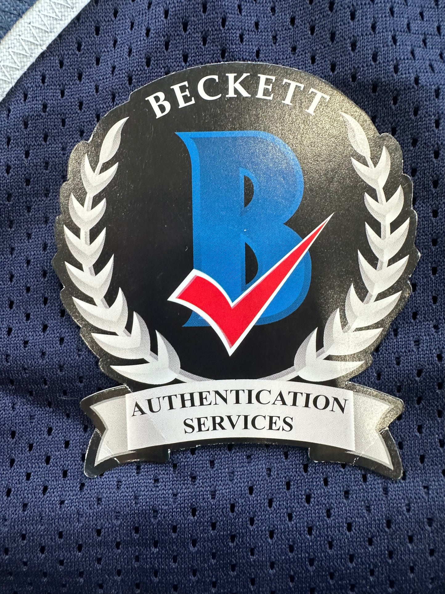 RANDY WHITE DALLAS COWBOYS SIGNED BLUE JERSEY w/HOF 94 INSCRIPTION BAS