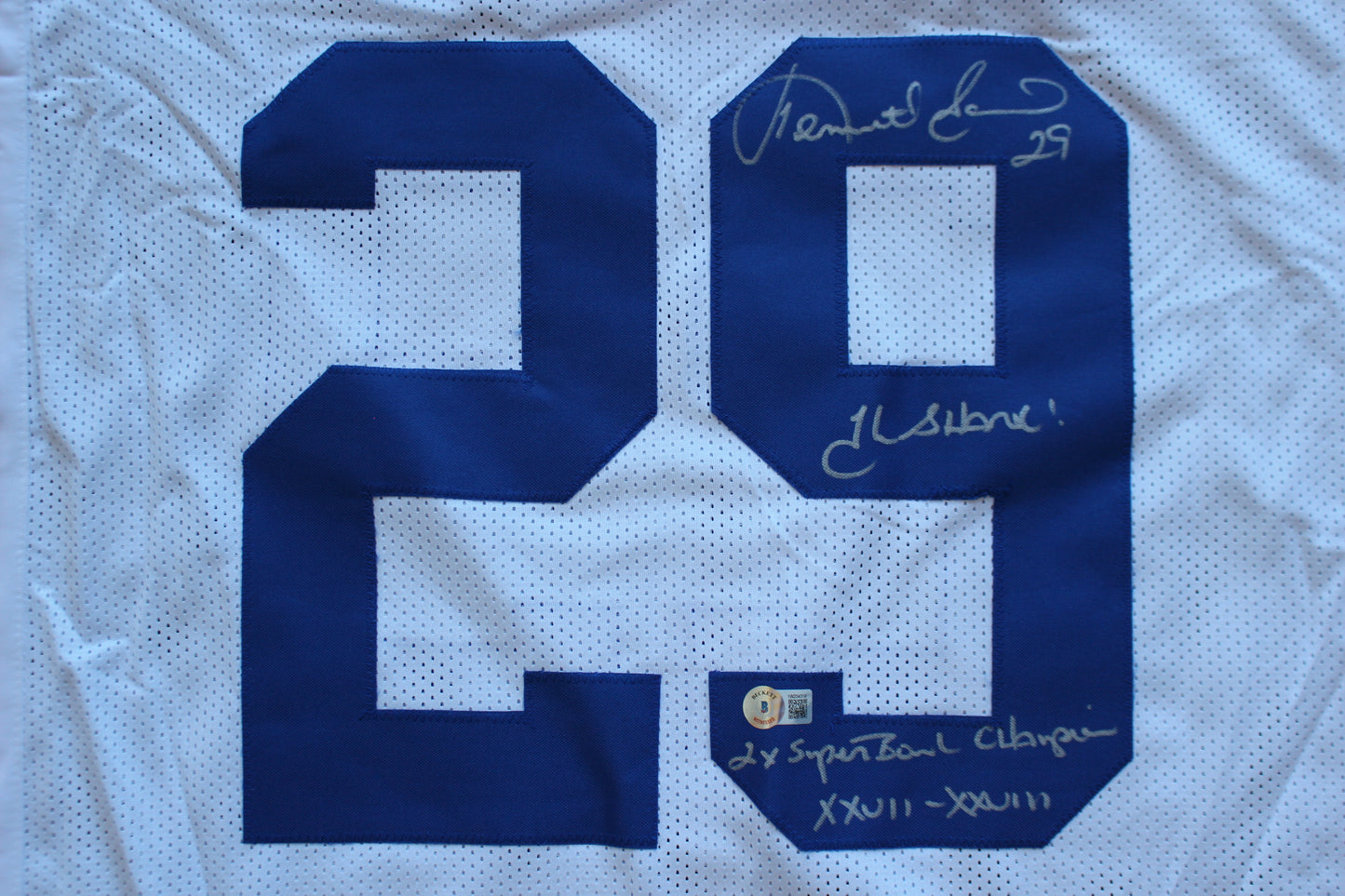 KENNETH KENNY GANT DALLAS COWBOYS SIGNED HOME JERSEY 3XL w/INSCs BAS COA