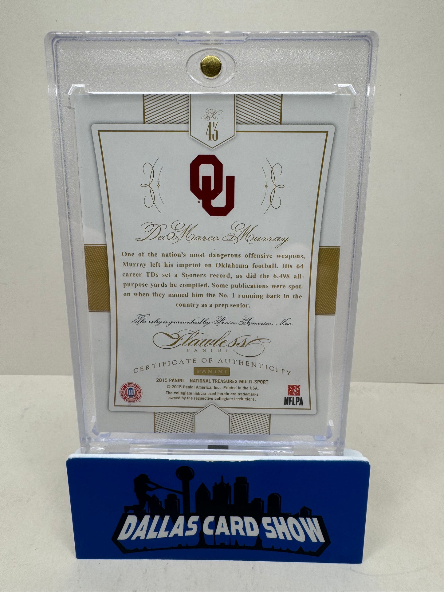 2015 National Treasures Multisport Demarco Murray Ruby /15