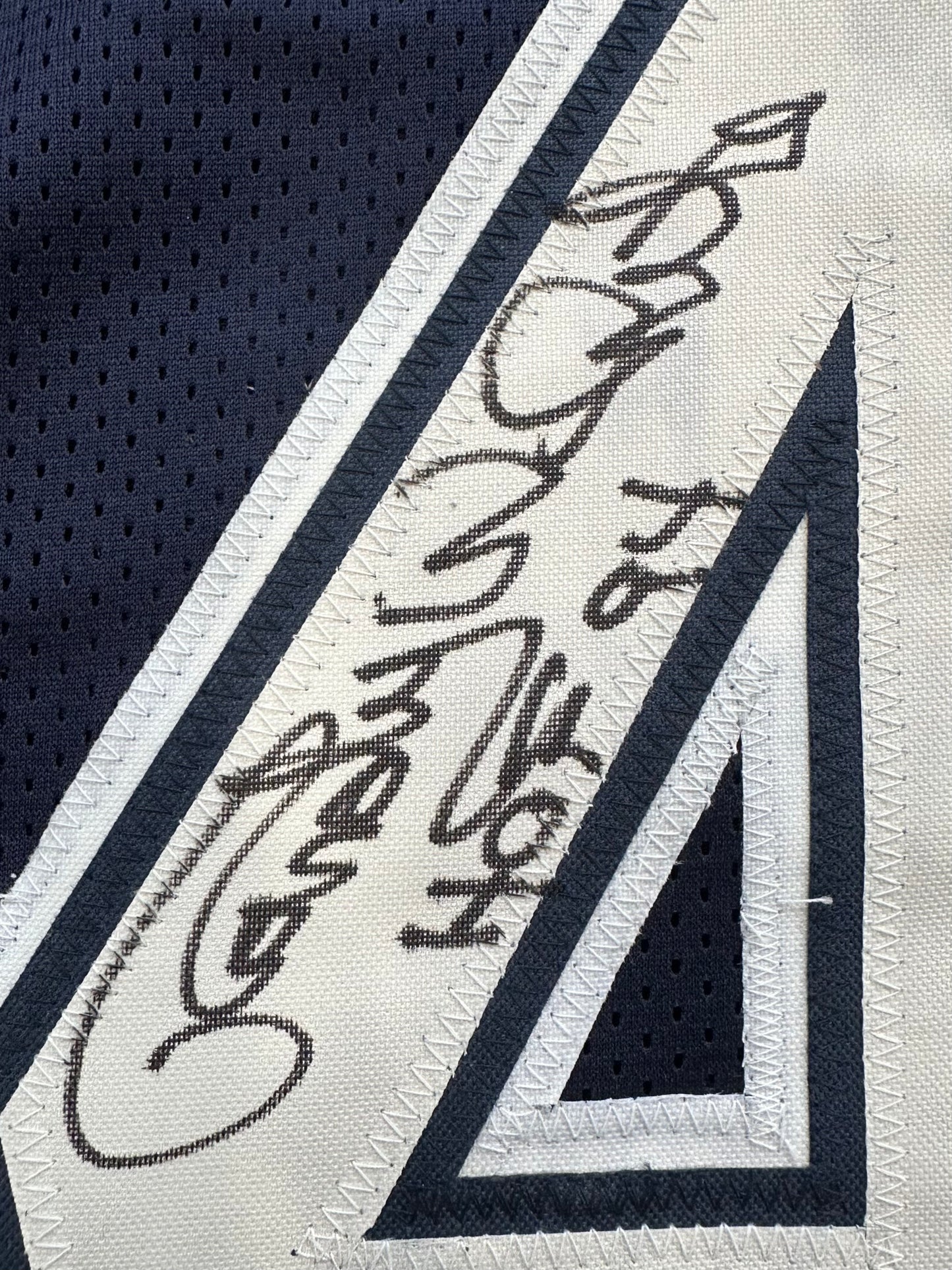 RANDY WHITE DALLAS COWBOYS SIGNED BLUE JERSEY w/HOF 94 INSCRIPTION BAS