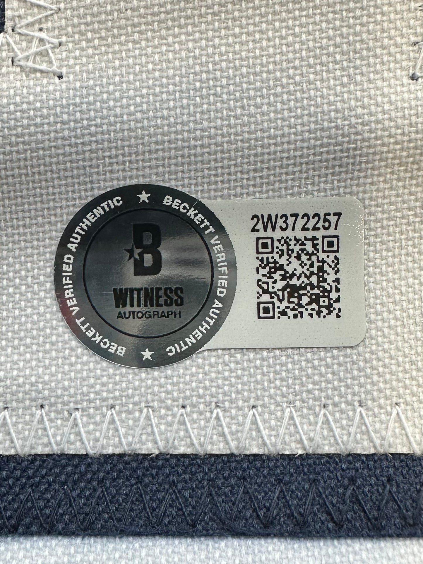 RANDY WHITE DALLAS COWBOYS SIGNED BLUE JERSEY w/HOF 94 INSCRIPTION BAS