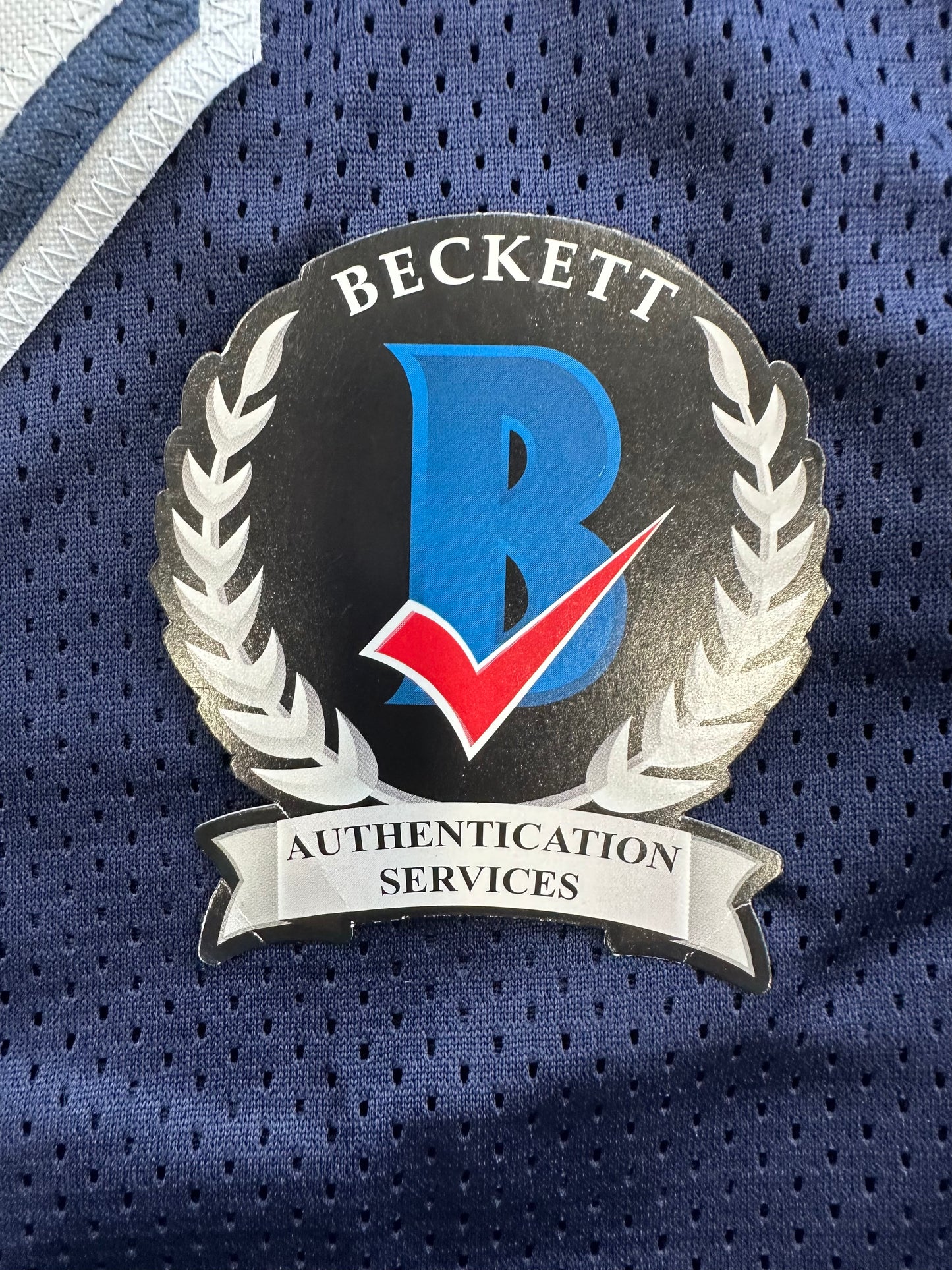 RANDY WHITE DALLAS COWBOYS SIGNED BLUE JERSEY w/HOF 94 INSCRIPTION BAS