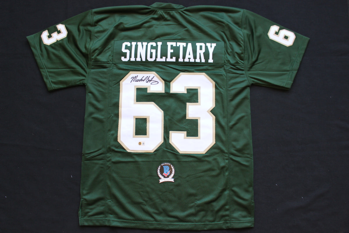 MIKE SINGLETARY BAYLOR BEARS SIGNED ROAD JERSEY Chicago Bears BAS