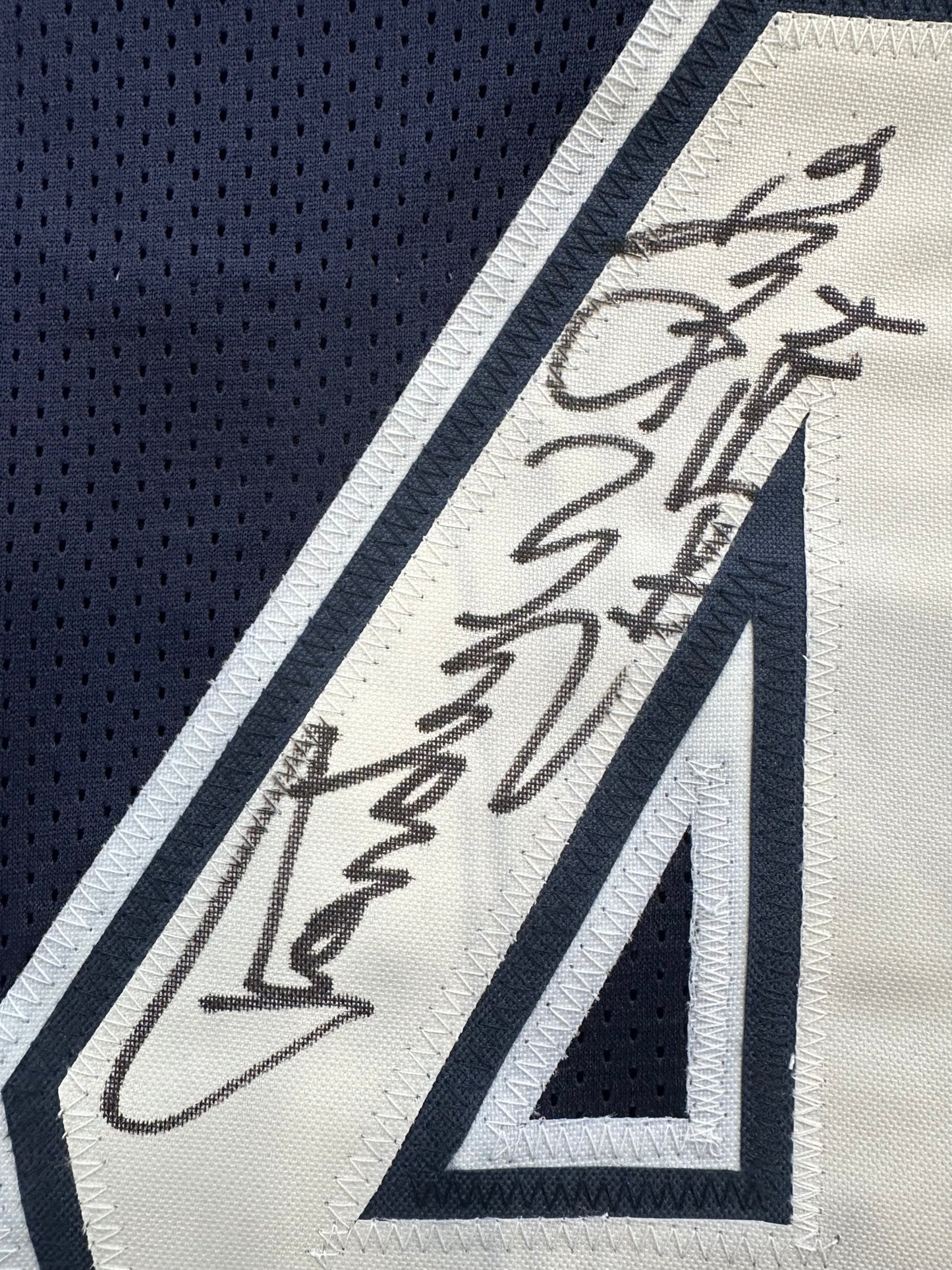 RANDY WHITE DALLAS COWBOYS SIGNED BLUE JERSEY w/HOF 94 INSCRIPTION BAS