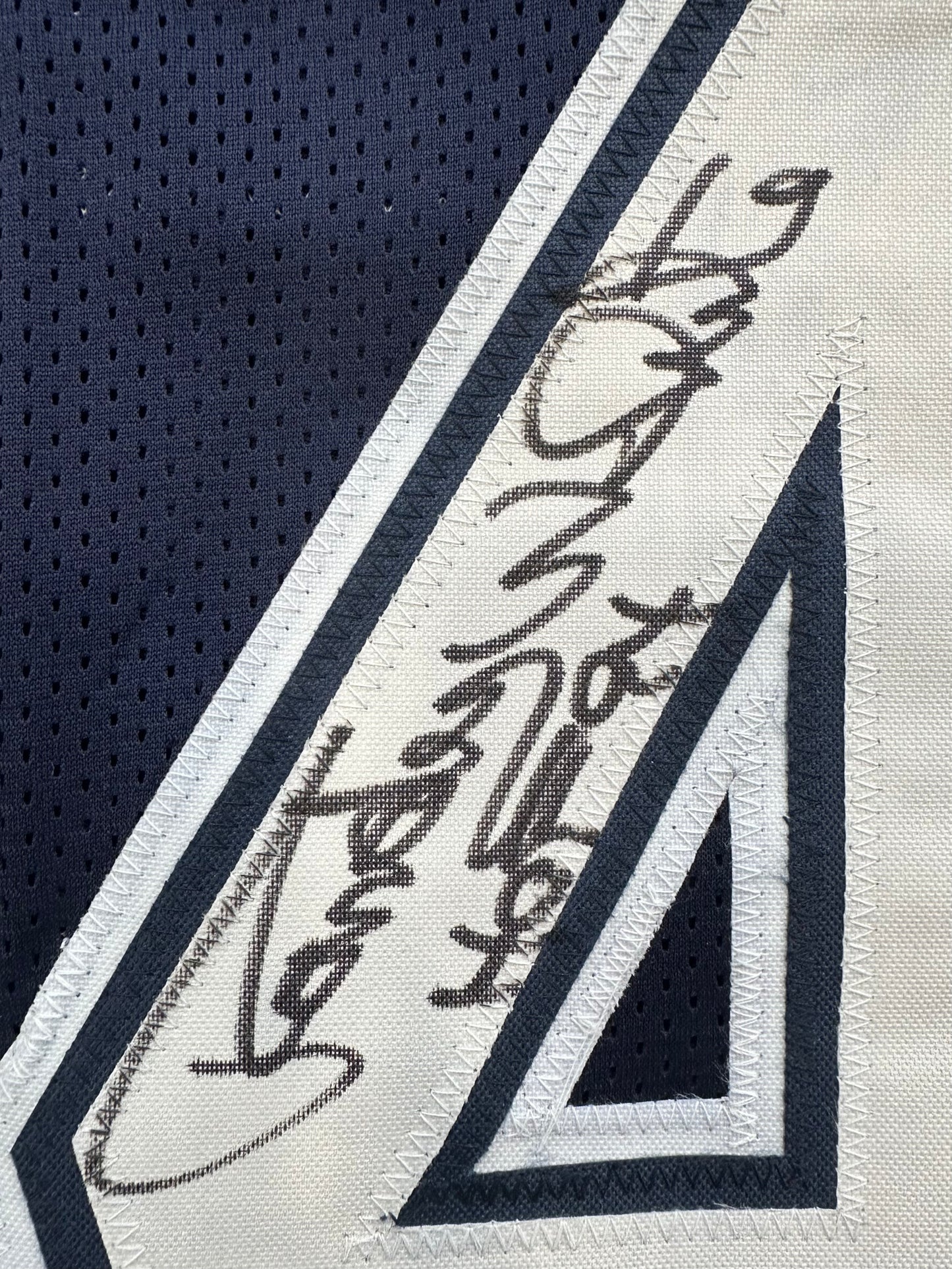 RANDY WHITE DALLAS COWBOYS SIGNED BLUE JERSEY w/HOF 94 INSCRIPTION BAS