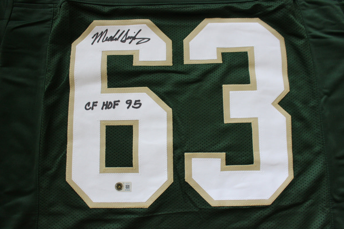 MIKE SINGLETARY BAYLOR BEARS SIGNED ROAD JERSEY w/CFHOF95 Bears BAS