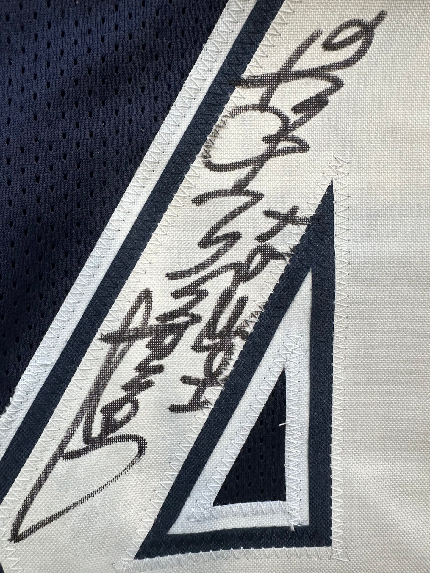 RANDY WHITE DALLAS COWBOYS SIGNED BLUE JERSEY w/HOF 94 INSCRIPTION BAS