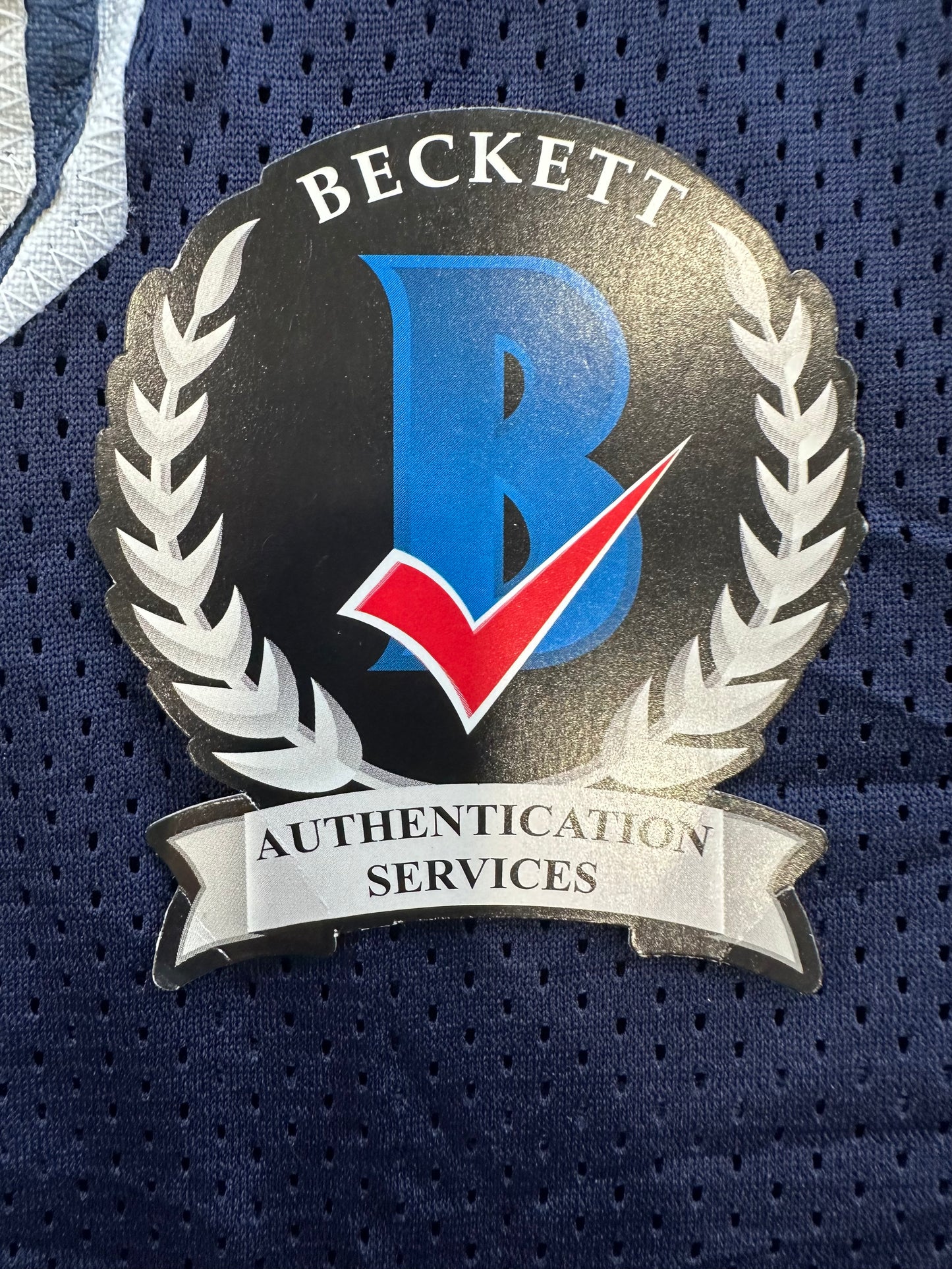 RANDY WHITE DALLAS COWBOYS SIGNED BLUE JERSEY w/HOF 94 INSCRIPTION BAS