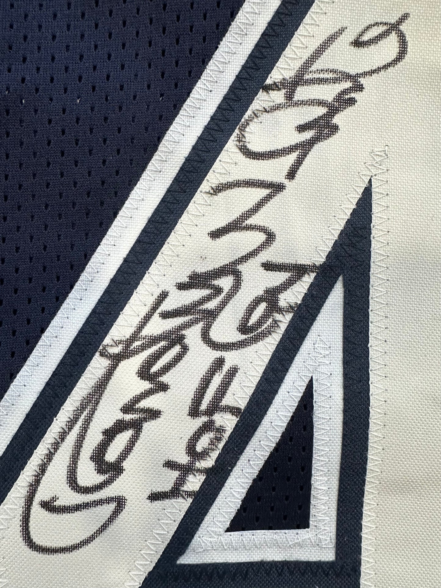 RANDY WHITE DALLAS COWBOYS SIGNED BLUE JERSEY w/HOF 94 INSCRIPTION BAS
