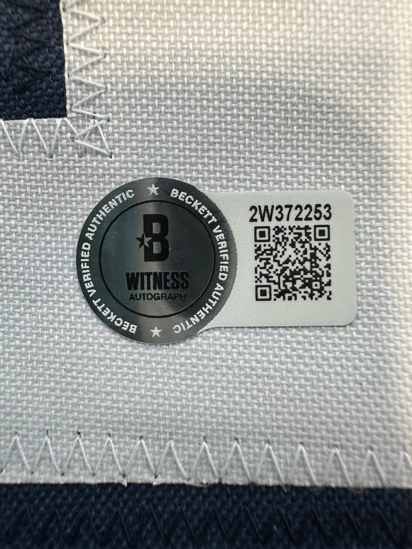 RANDY WHITE DALLAS COWBOYS SIGNED BLUE JERSEY w/HOF 94 INSCRIPTION BAS