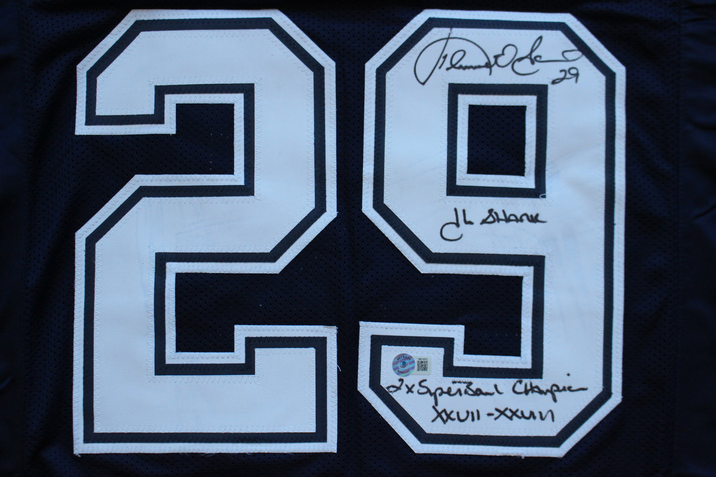 KENNETH KENNY GANT DALLAS COWBOYS SIGNED ROAD JERSEY 2XL w/INSCs BAS COA