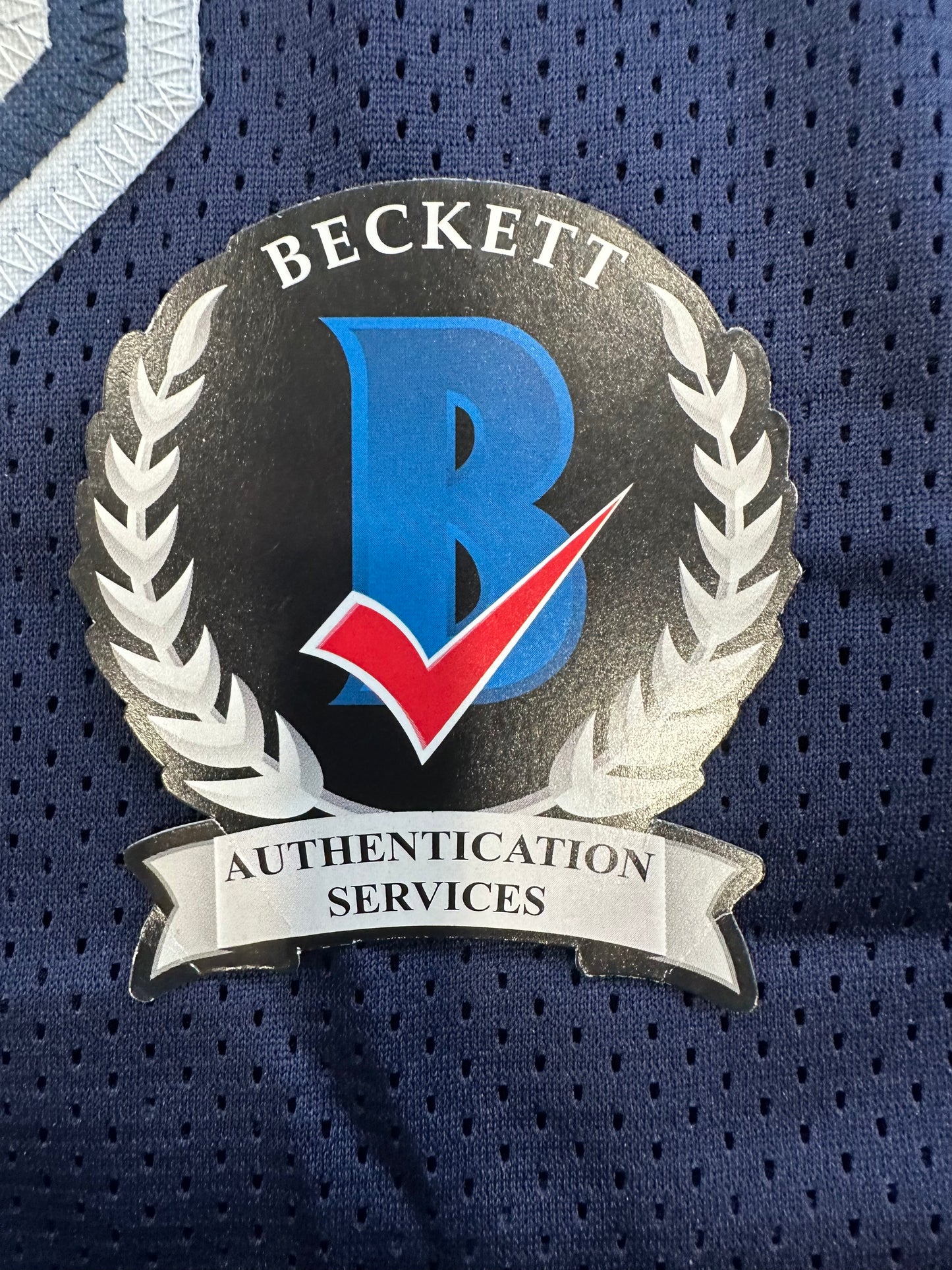 RANDY WHITE DALLAS COWBOYS SIGNED BLUE JERSEY w/HOF 94 INSCRIPTION BAS