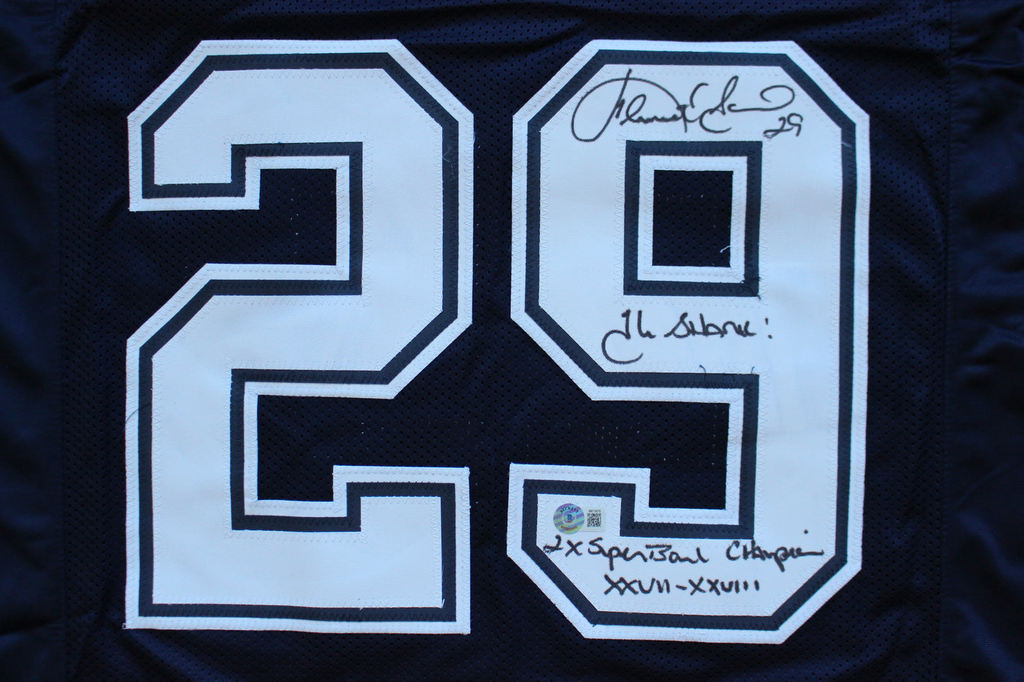 KENNETH KENNY GANT DALLAS COWBOYS SIGNED ROAD JERSEY 2XL w/INSCs BAS COA