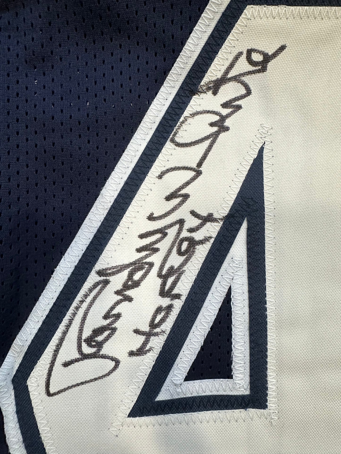 RANDY WHITE DALLAS COWBOYS SIGNED BLUE JERSEY w/HOF 94 INSCRIPTION BAS