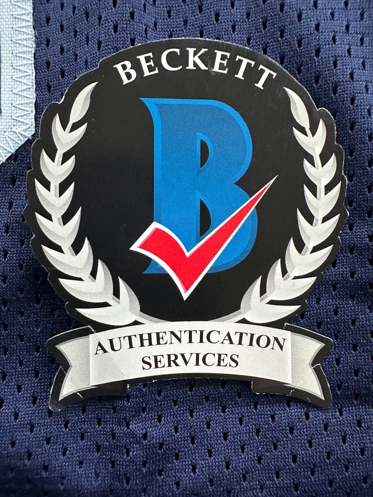 RANDY WHITE DALLAS COWBOYS SIGNED BLUE JERSEY w/HOF 94 INSCRIPTION BAS