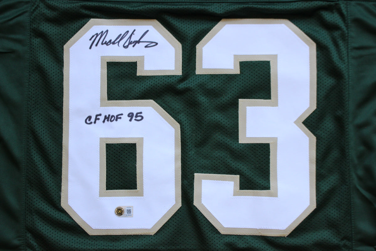 MIKE SINGLETARY BAYLOR BEARS SIGNED ROAD JERSEY w/CFHOF95 Bears BAS