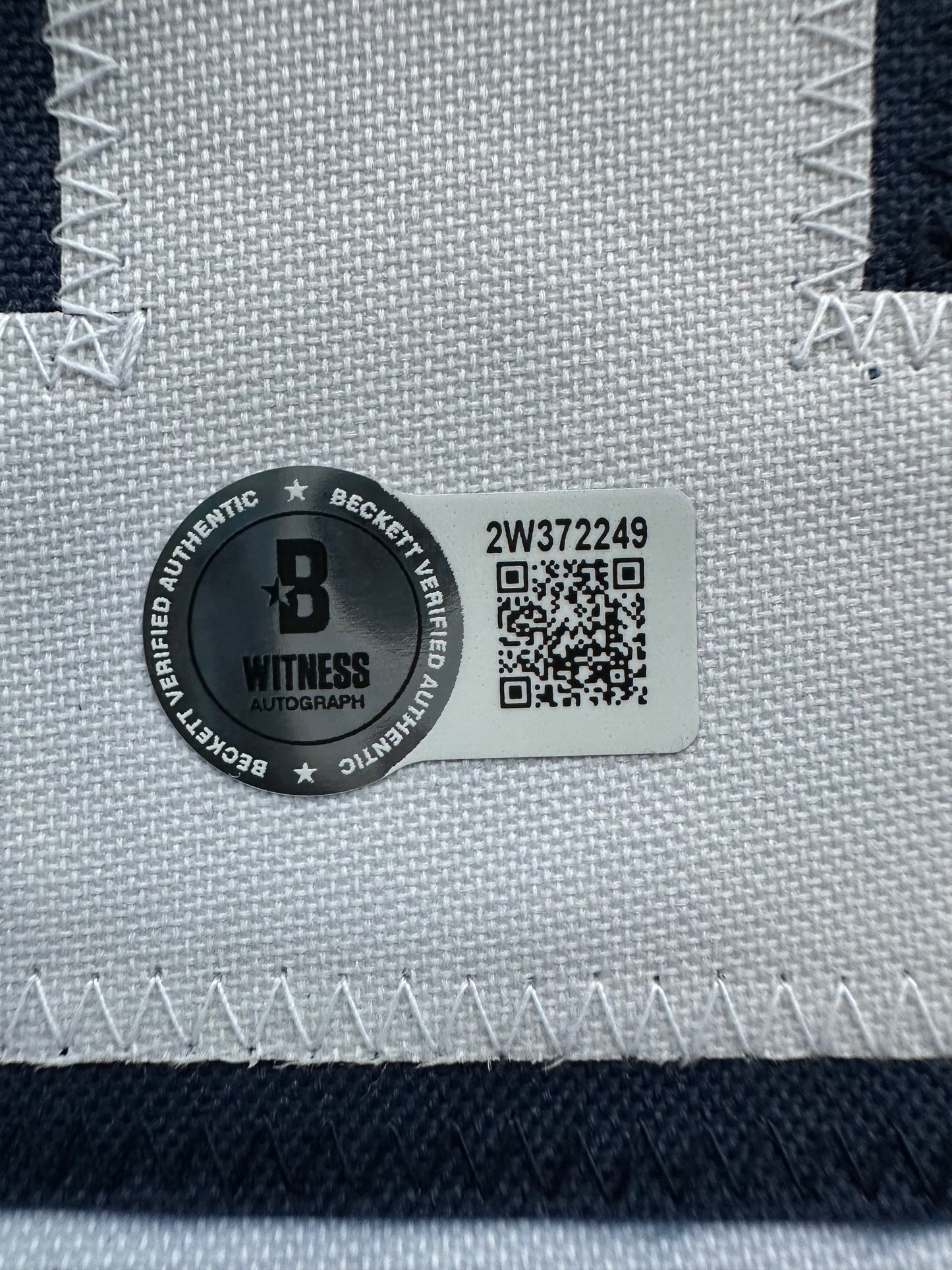 RANDY WHITE DALLAS COWBOYS SIGNED BLUE JERSEY w/HOF 94 INSCRIPTION BAS