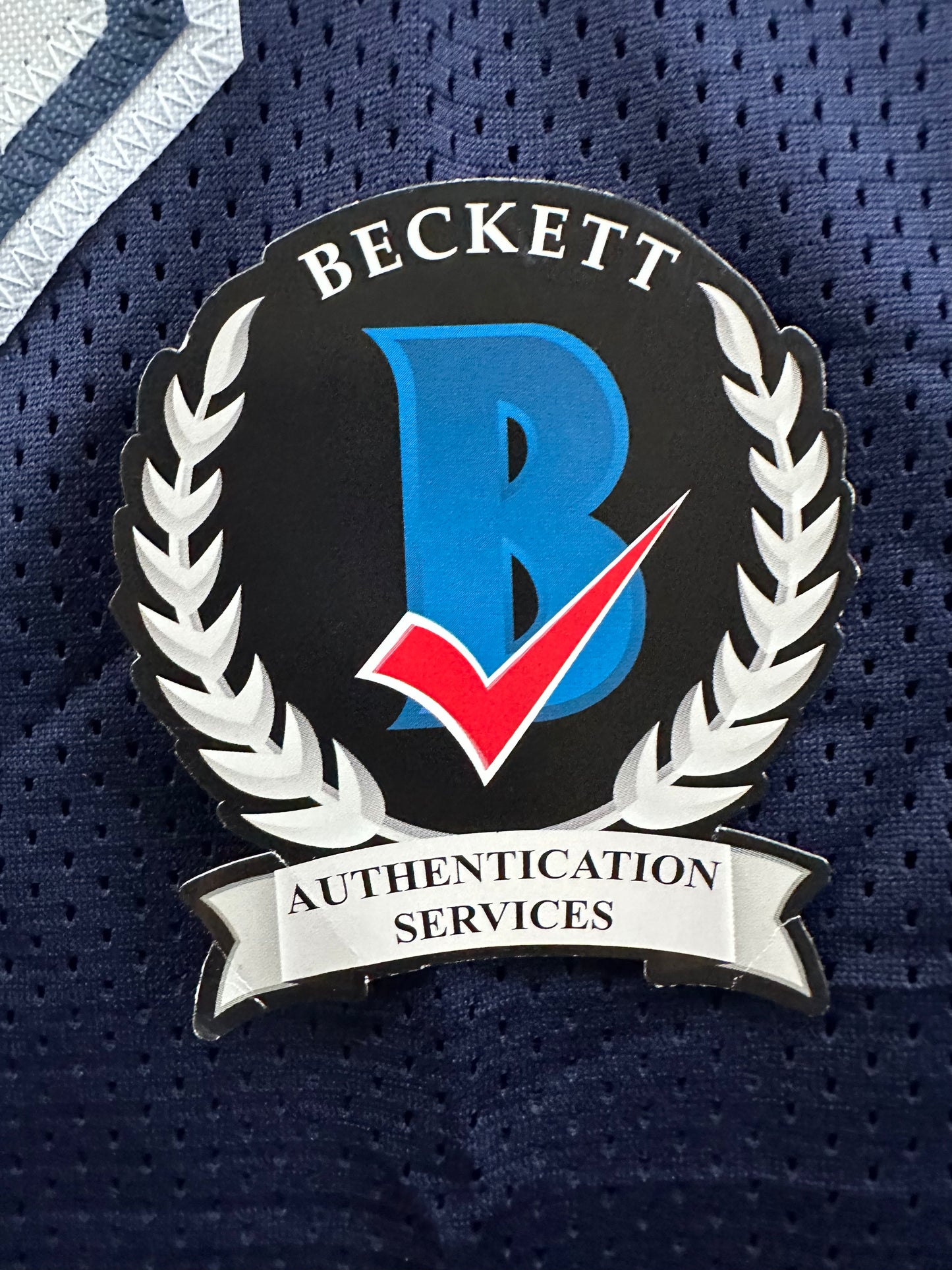 RANDY WHITE DALLAS COWBOYS SIGNED BLUE JERSEY w/HOF 94 INSCRIPTION BAS