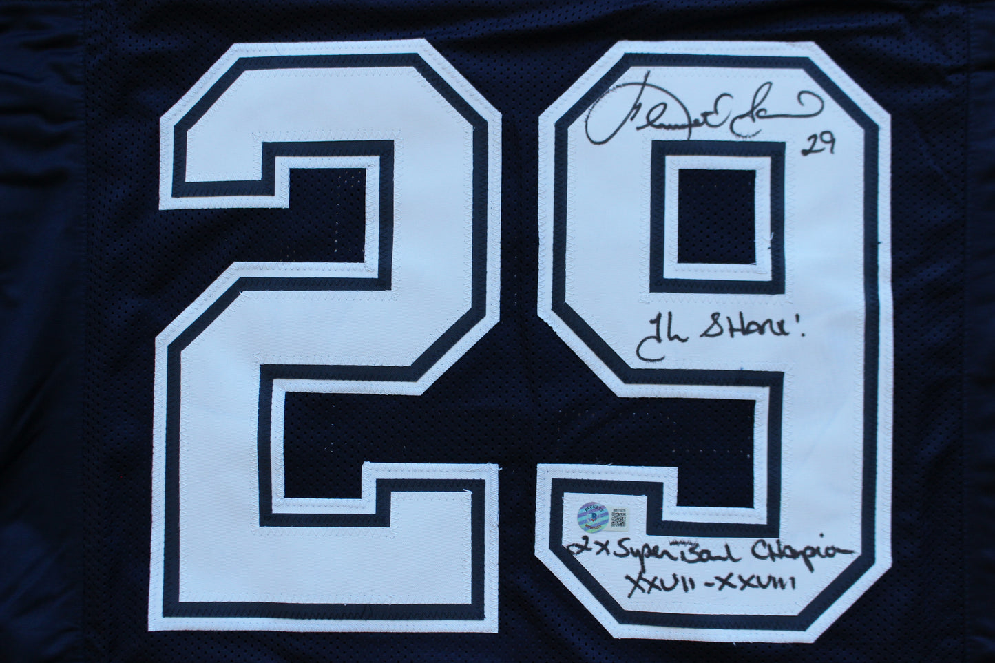 KENNETH KENNY GANT DALLAS COWBOYS SIGNED ROAD JERSEY 2XL w/INSCs BAS COA