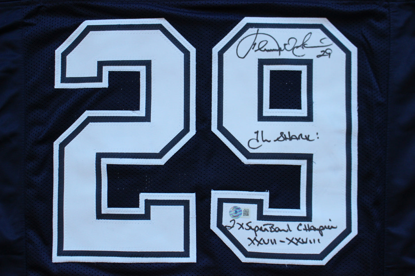 KENNETH KENNY GANT DALLAS COWBOYS SIGNED ROAD JERSEY 2XL w/INSCs BAS COA