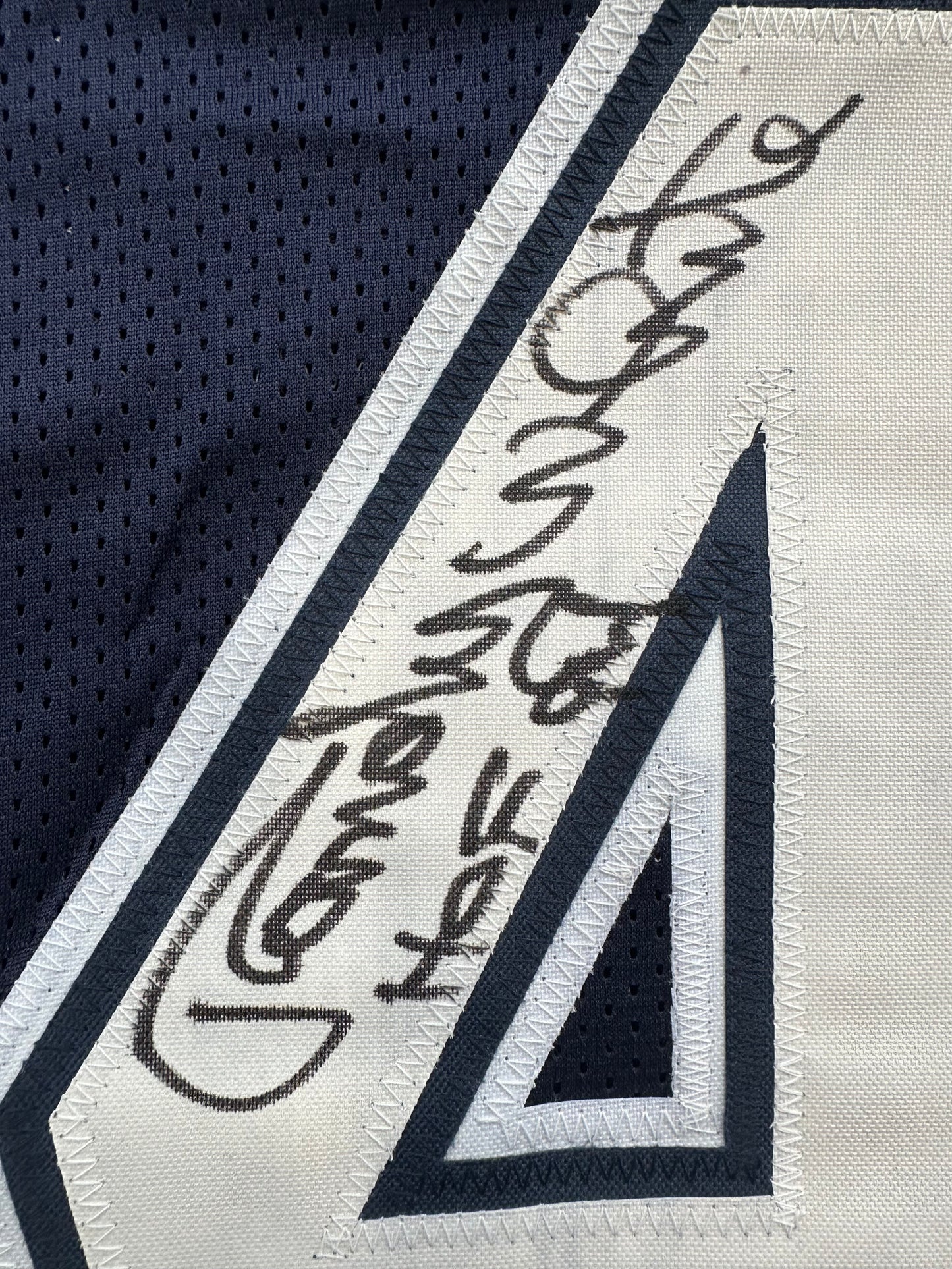 RANDY WHITE DALLAS COWBOYS SIGNED BLUE JERSEY w/HOF 94 INSCRIPTION BAS