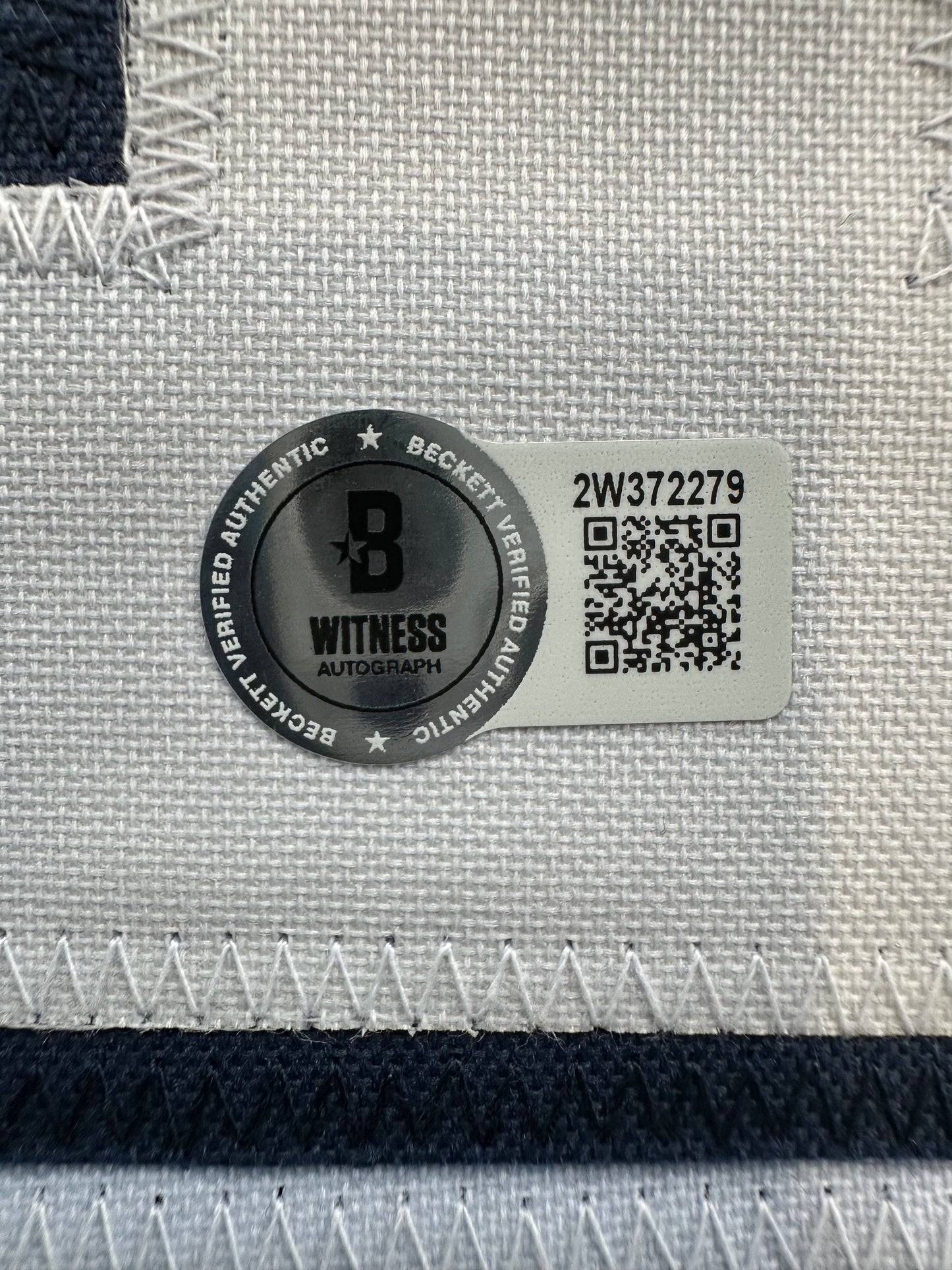 RANDY WHITE DALLAS COWBOYS SIGNED BLUE JERSEY w/HOF 94 INSCRIPTION BAS