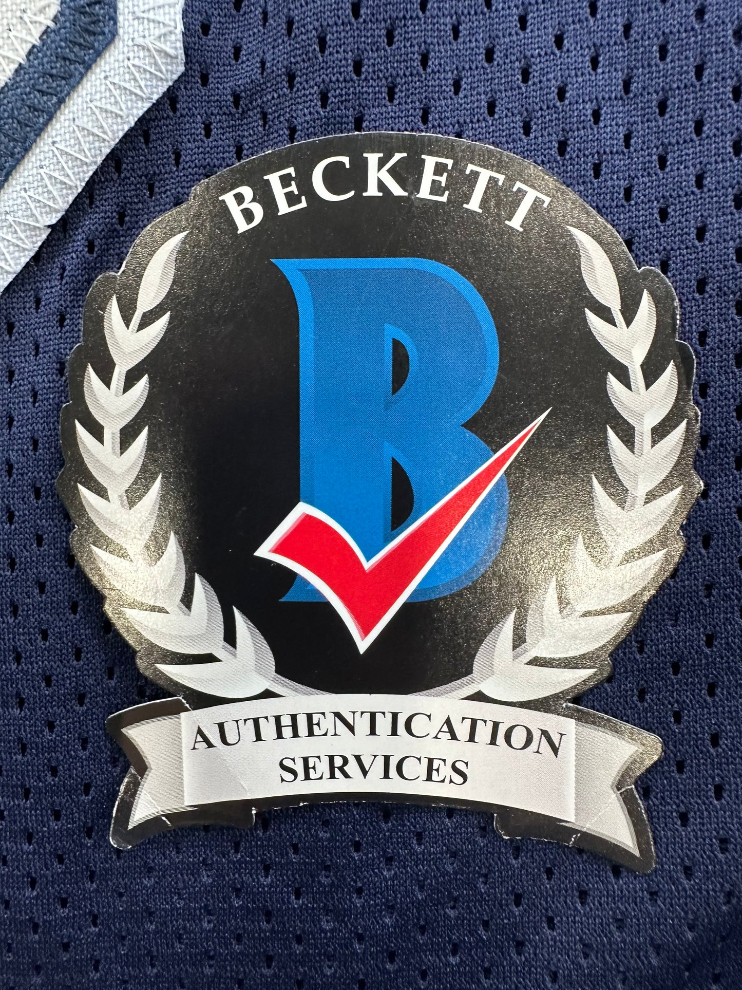 RANDY WHITE DALLAS COWBOYS SIGNED BLUE JERSEY w/HOF 94 INSCRIPTION BAS