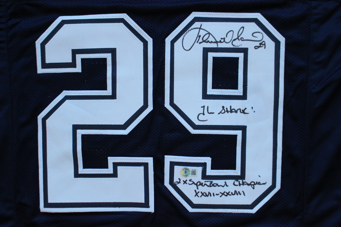 KENNETH KENNY GANT DALLAS COWBOYS SIGNED ROAD JERSEY 2XL w/INSCs BAS COA