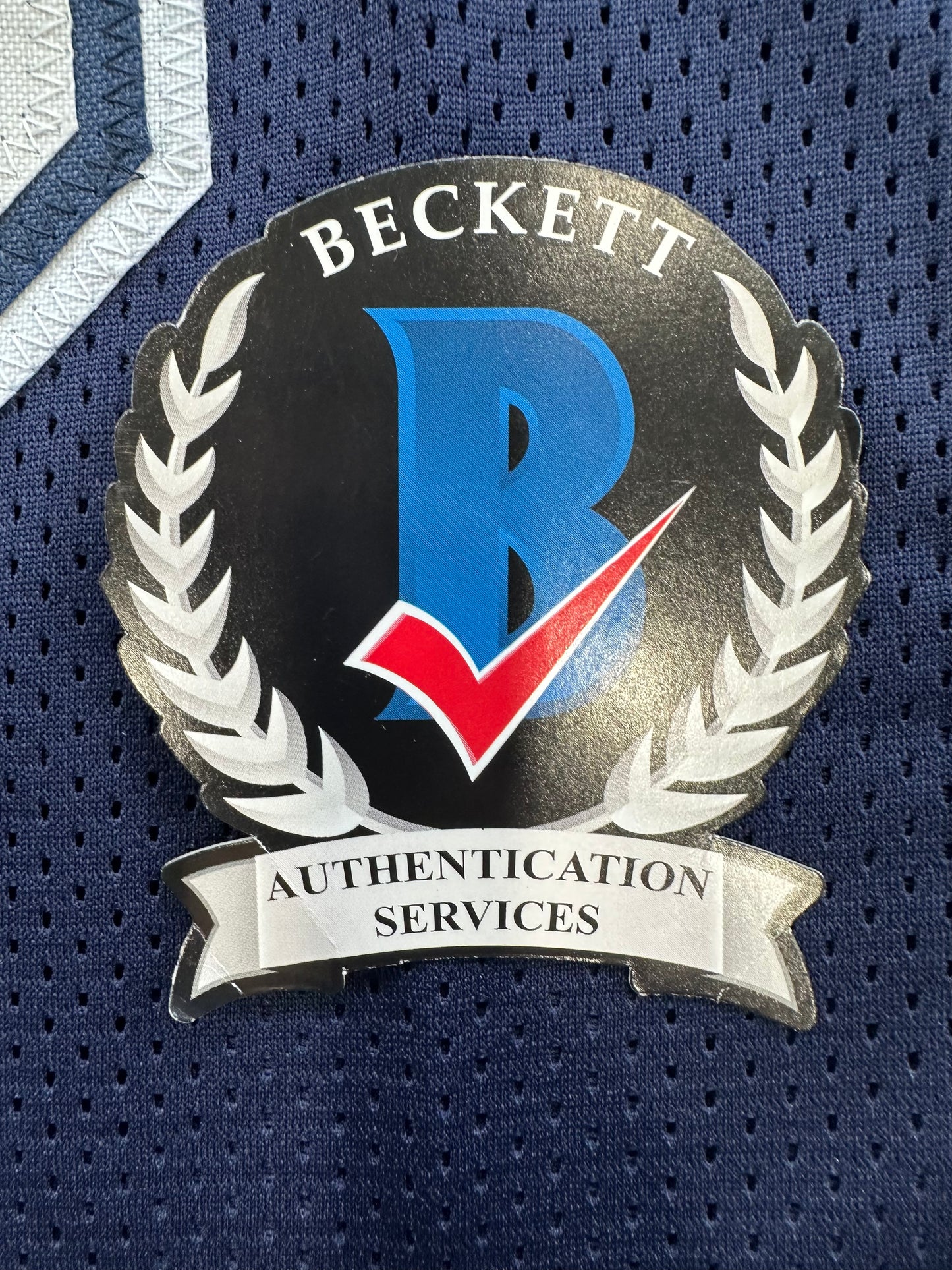 RANDY WHITE DALLAS COWBOYS SIGNED BLUE JERSEY w/HOF 94 INSCRIPTION BAS